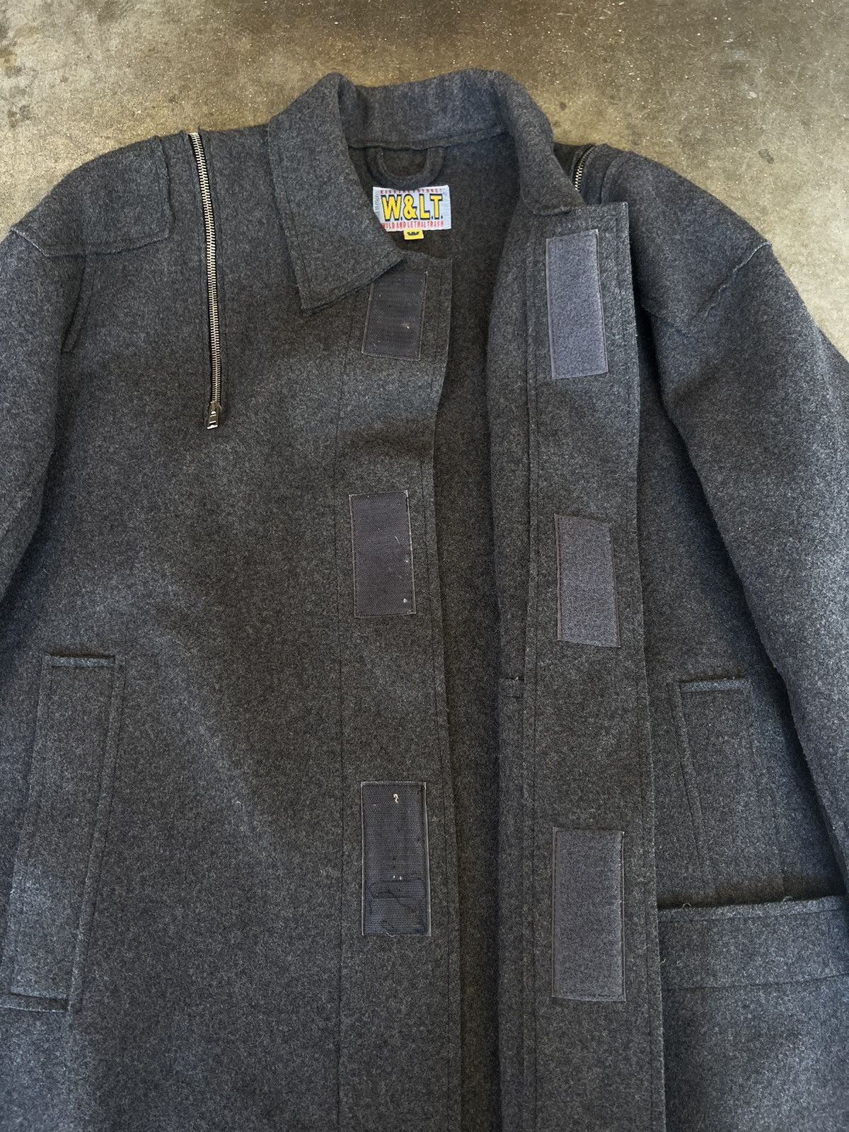Walter Van Beirendonck W & LT Walter Van Beirendonck Wool Zipper Coat Jacket Size US M / EU 48-50 / 2 - 6 Thumbnail