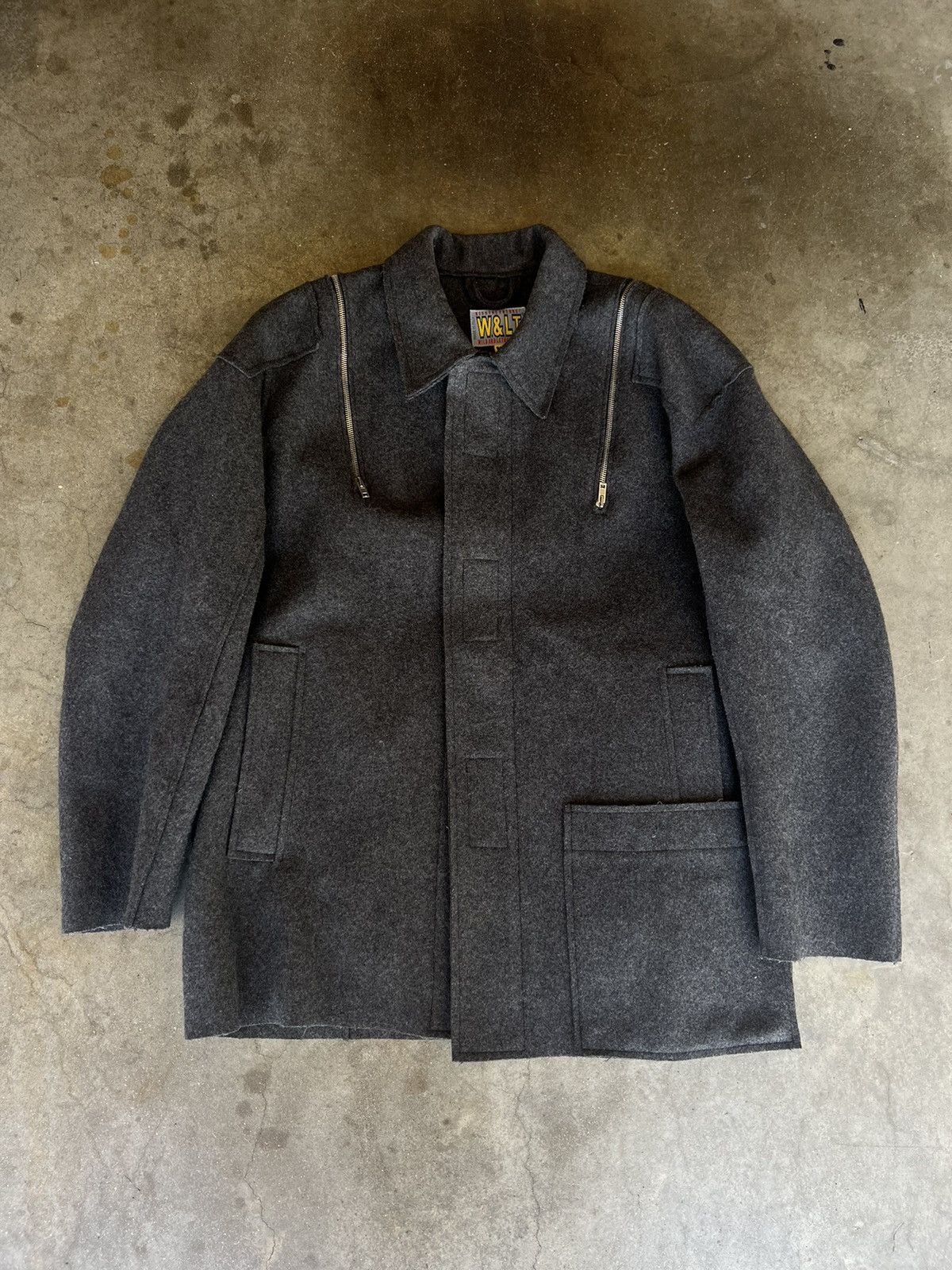Walter Van Beirendonck W & LT Walter Van Beirendonck Wool Zipper Coat Jacket Size US M / EU 48-50 / 2 - 2 Thumbnail