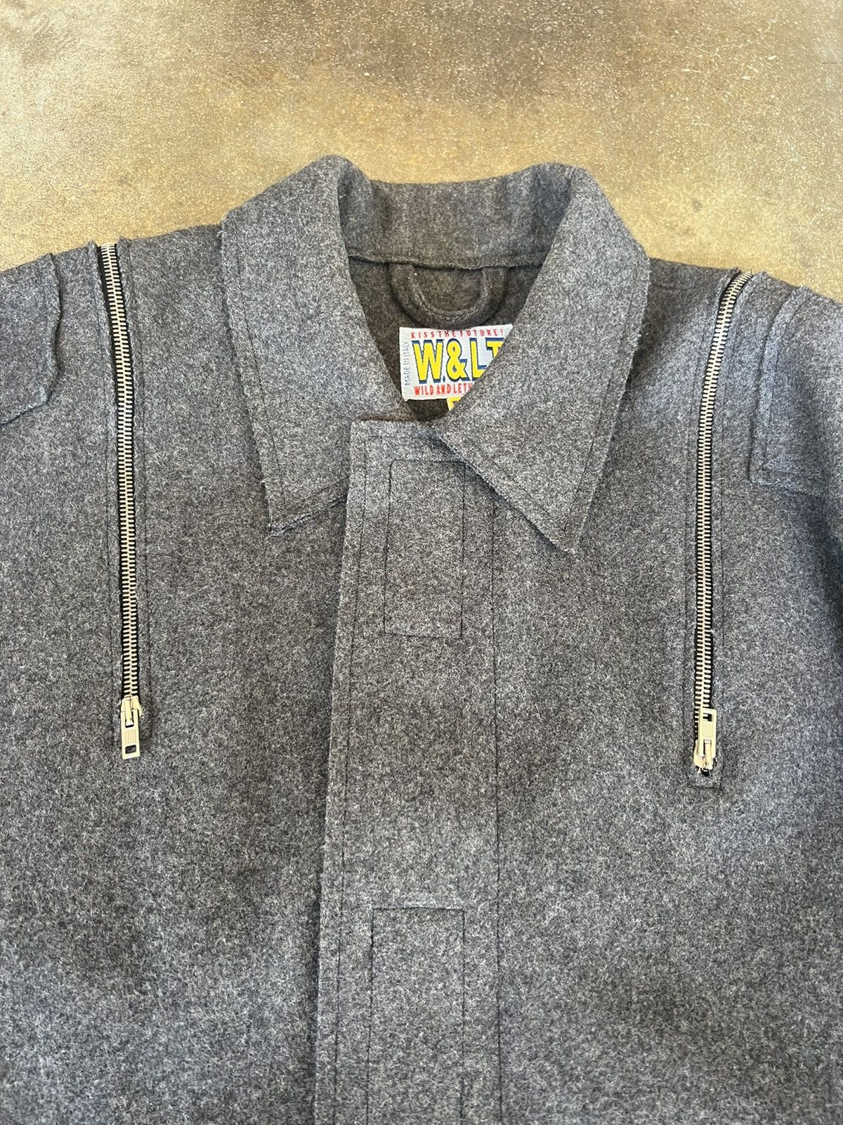 Walter Van Beirendonck W & LT Walter Van Beirendonck Wool Zipper Coat Jacket Size US M / EU 48-50 / 2 - 5 Thumbnail