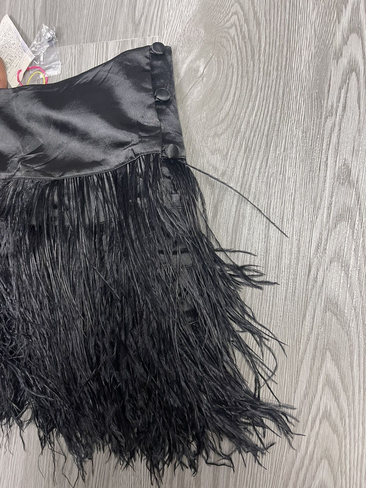 Japanese Brand × Seditionaries Joias Japan Feathers all black mini skirt Size 26" / US 2 / IT 38 - 3 Thumbnail