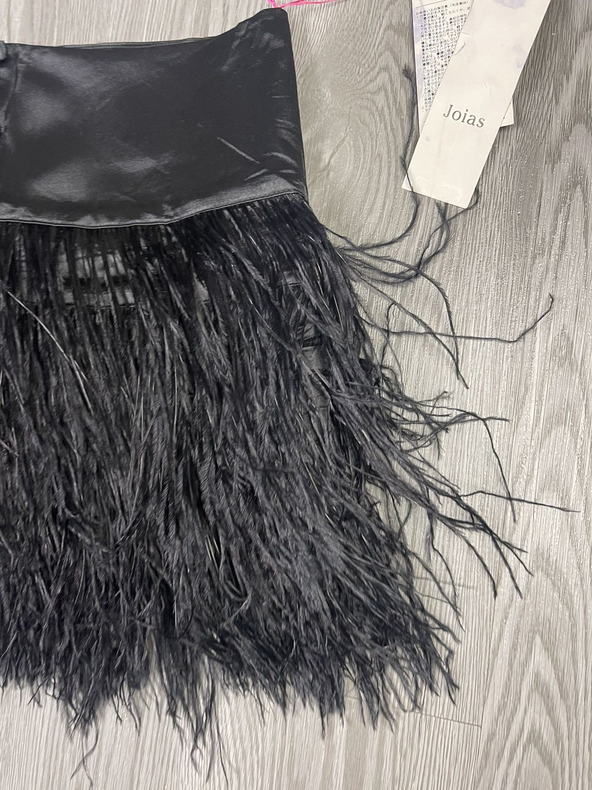Japanese Brand × Seditionaries Joias Japan Feathers all black mini skirt Size 26" / US 2 / IT 38 - 2 Thumbnail