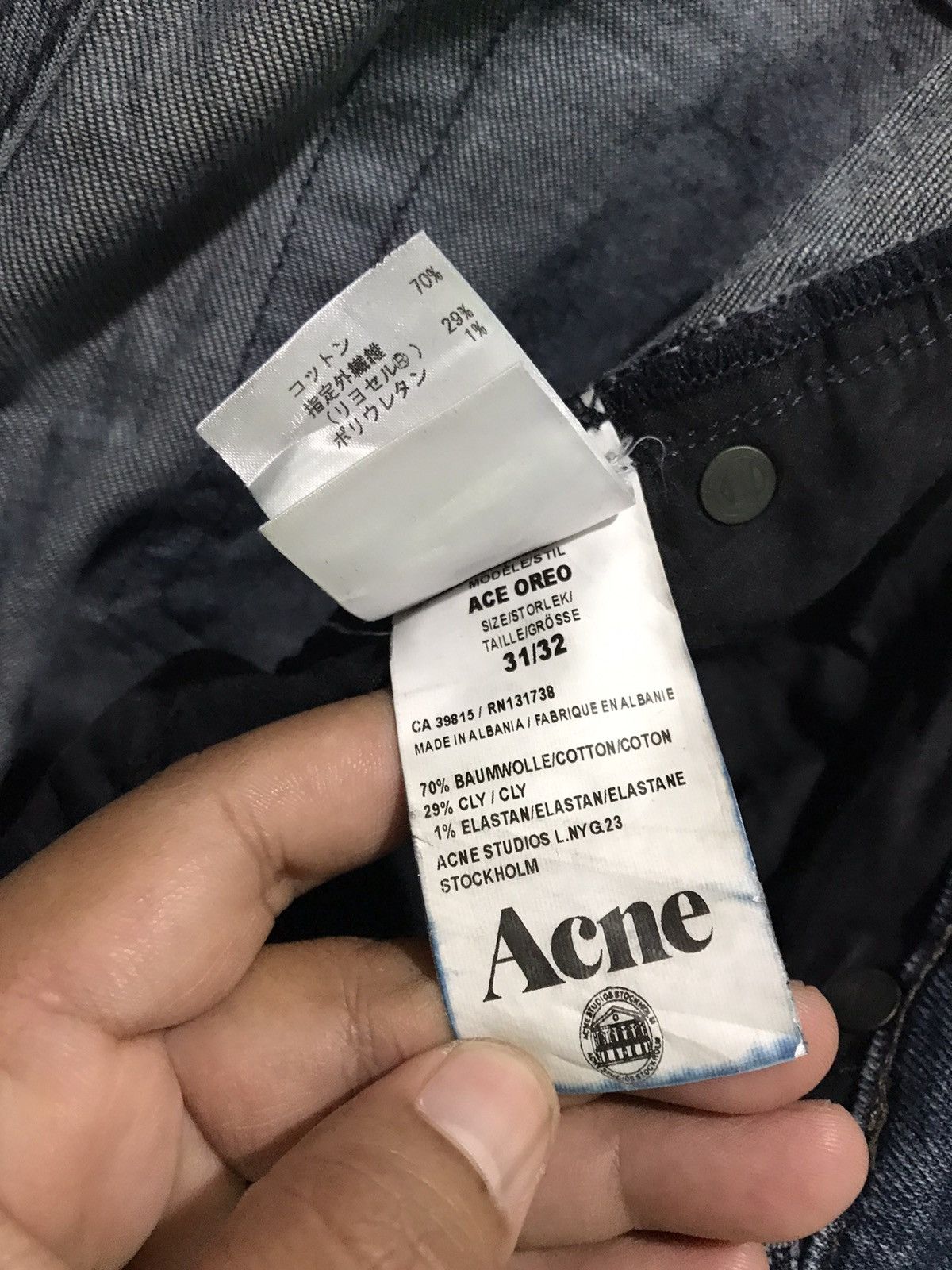 Acne Studios ACNE STUDIO JEANS SKINNY LEG DISTRESS JEANS Size US 32 / EU 48 - 4 Thumbnail
