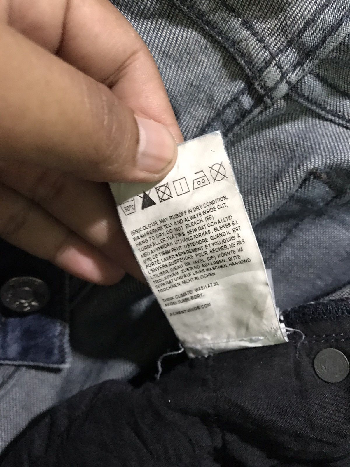 Acne Studios ACNE STUDIO JEANS SKINNY LEG DISTRESS JEANS Size US 32 / EU 48 - 5 Thumbnail