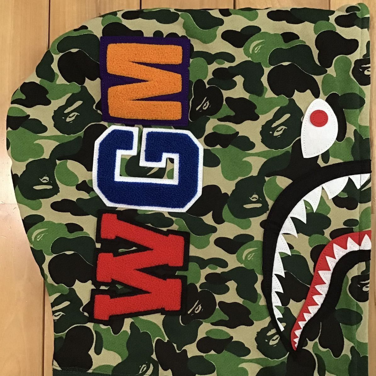 Bape ABC camo green × DARK green shark full zip hoodie BAPE Size US XXL / EU 58 / 5 - 4 Thumbnail
