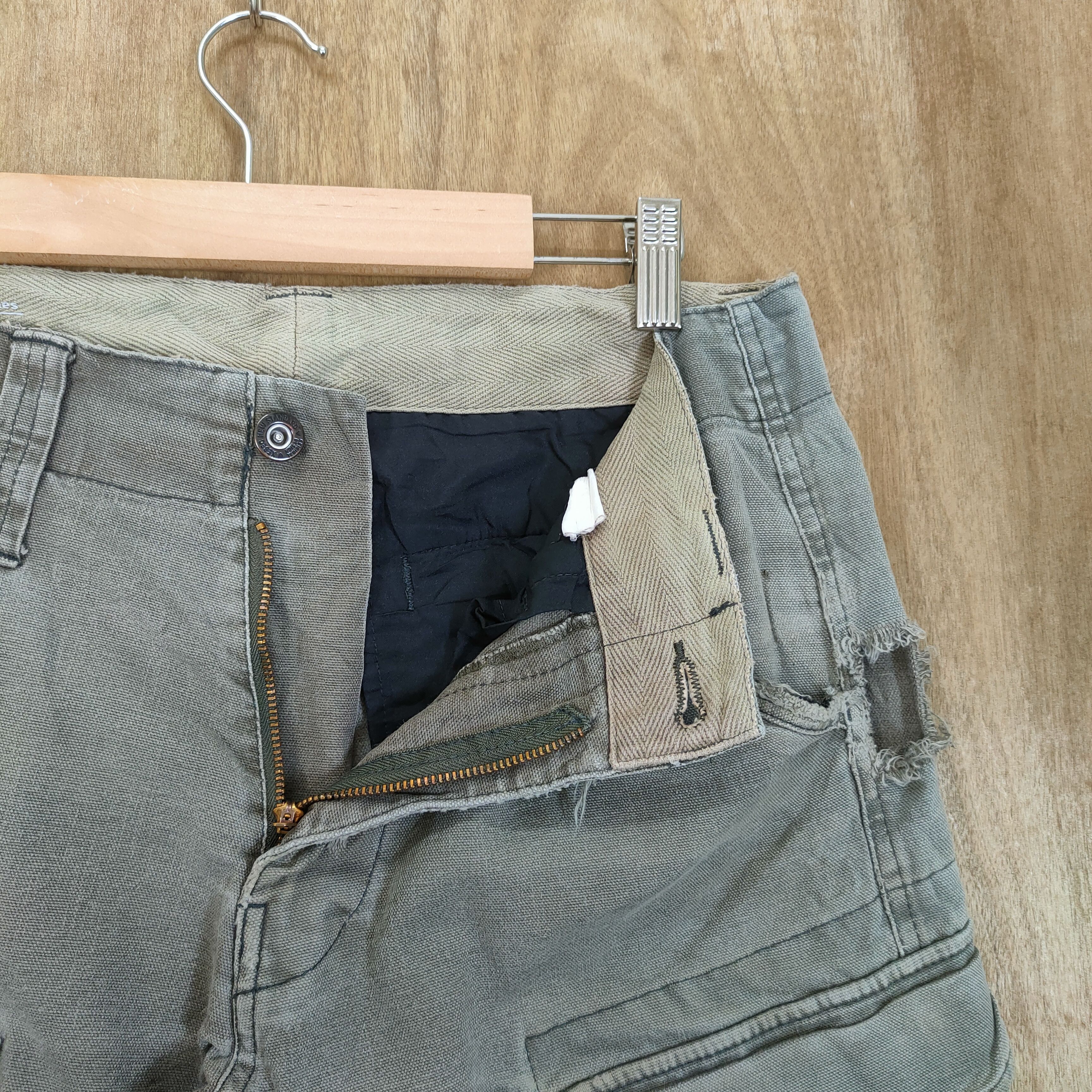 Japanese Brand VINTAGE GENBA FADED DISTRESSED CARGO PANTS Size US 30 / EU 46 - 10 Thumbnail