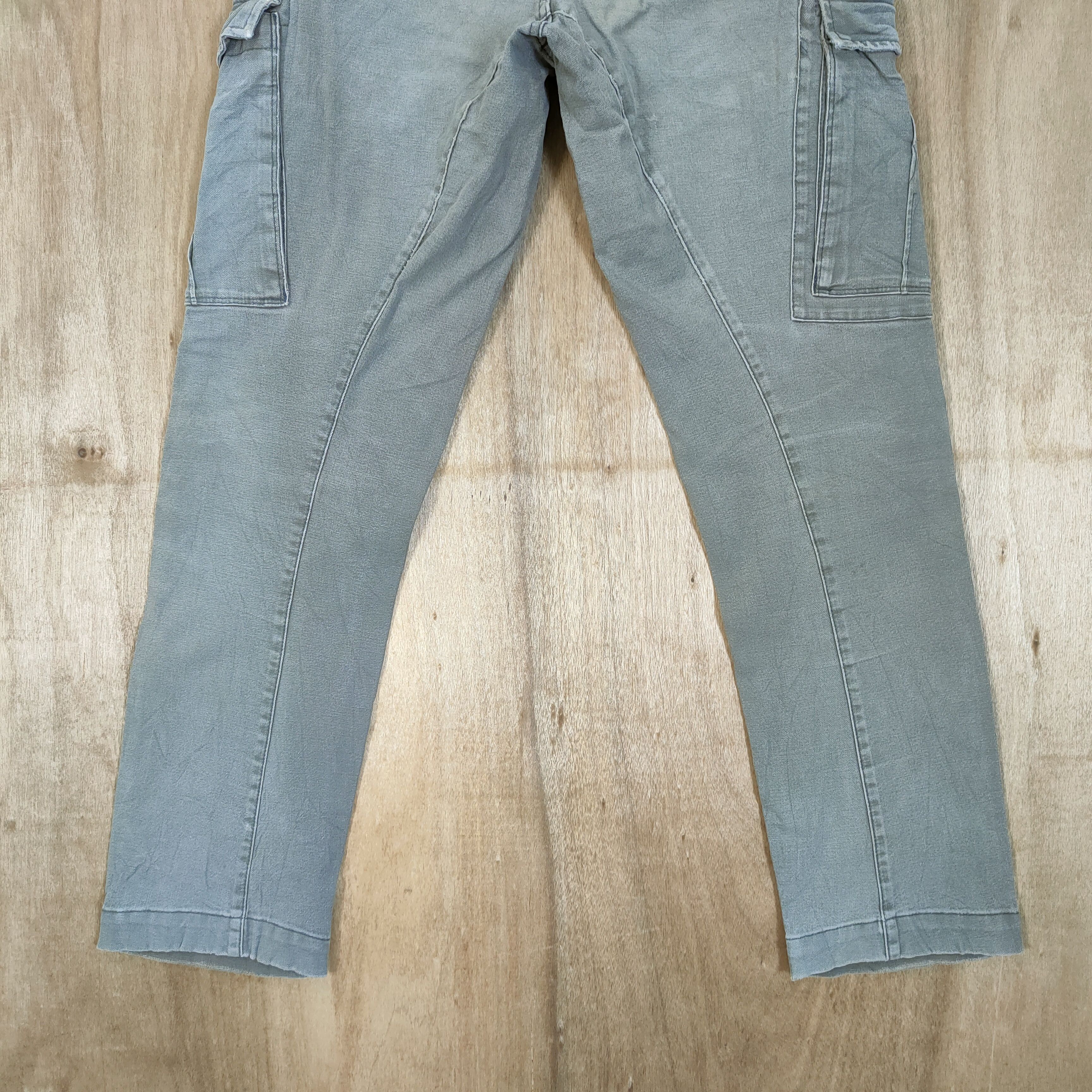 Japanese Brand VINTAGE GENBA FADED DISTRESSED CARGO PANTS Size US 30 / EU 46 - 8 Thumbnail
