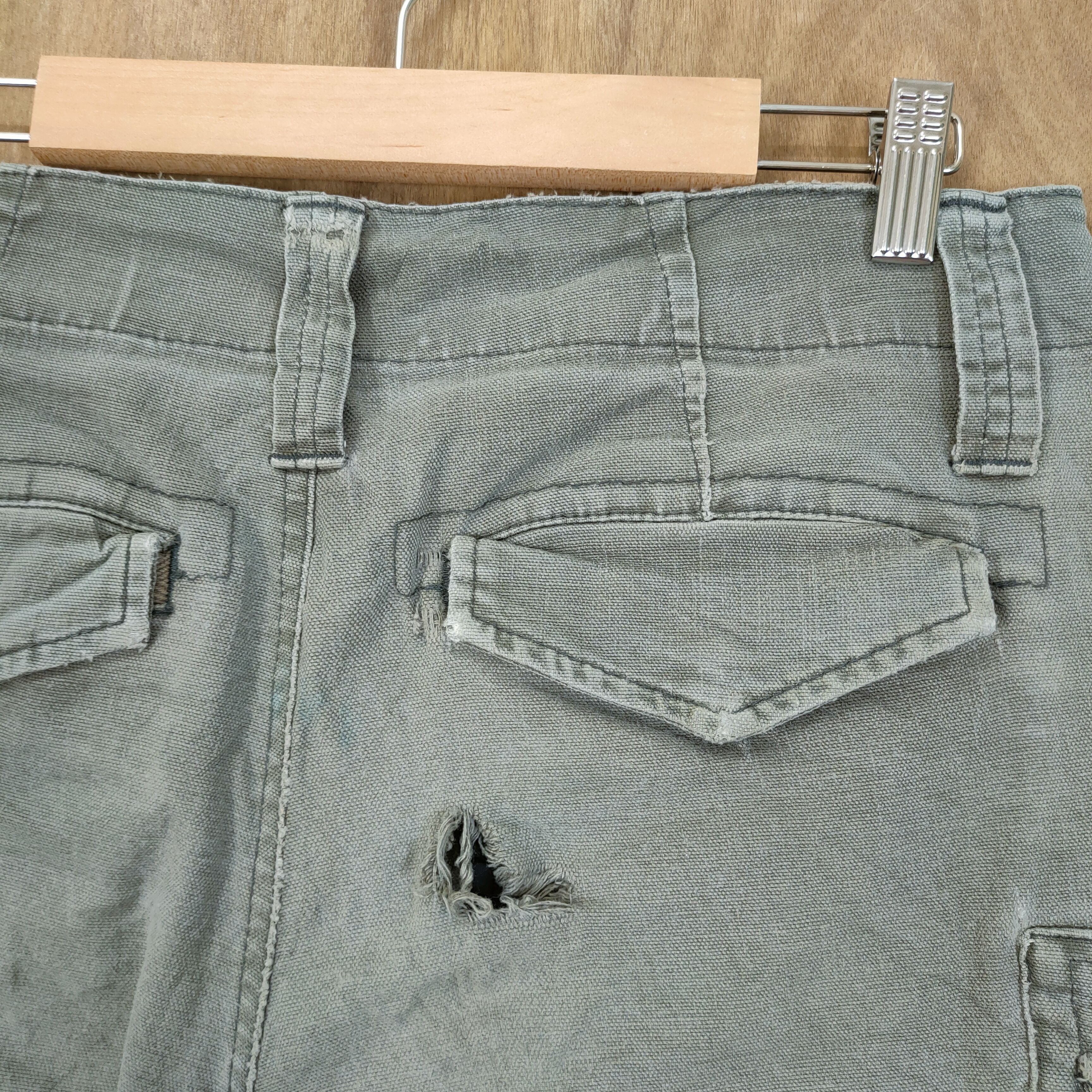Japanese Brand VINTAGE GENBA FADED DISTRESSED CARGO PANTS Size US 30 / EU 46 - 9 Thumbnail