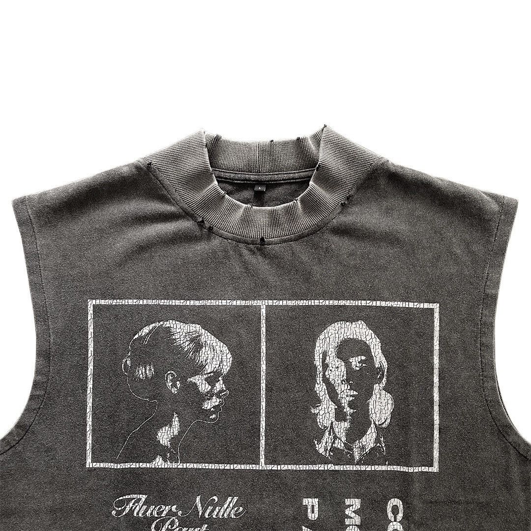 Designer × Japanese Brand ★ COLLETT Paradigme Sleeveless T-Shirt Size US S / EU 44-46 / 1 - 5 Thumbnail