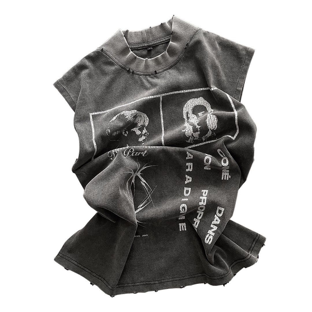 Designer × Japanese Brand ★ COLLETT Paradigme Sleeveless T-Shirt Size US S / EU 44-46 / 1 - 4 Thumbnail