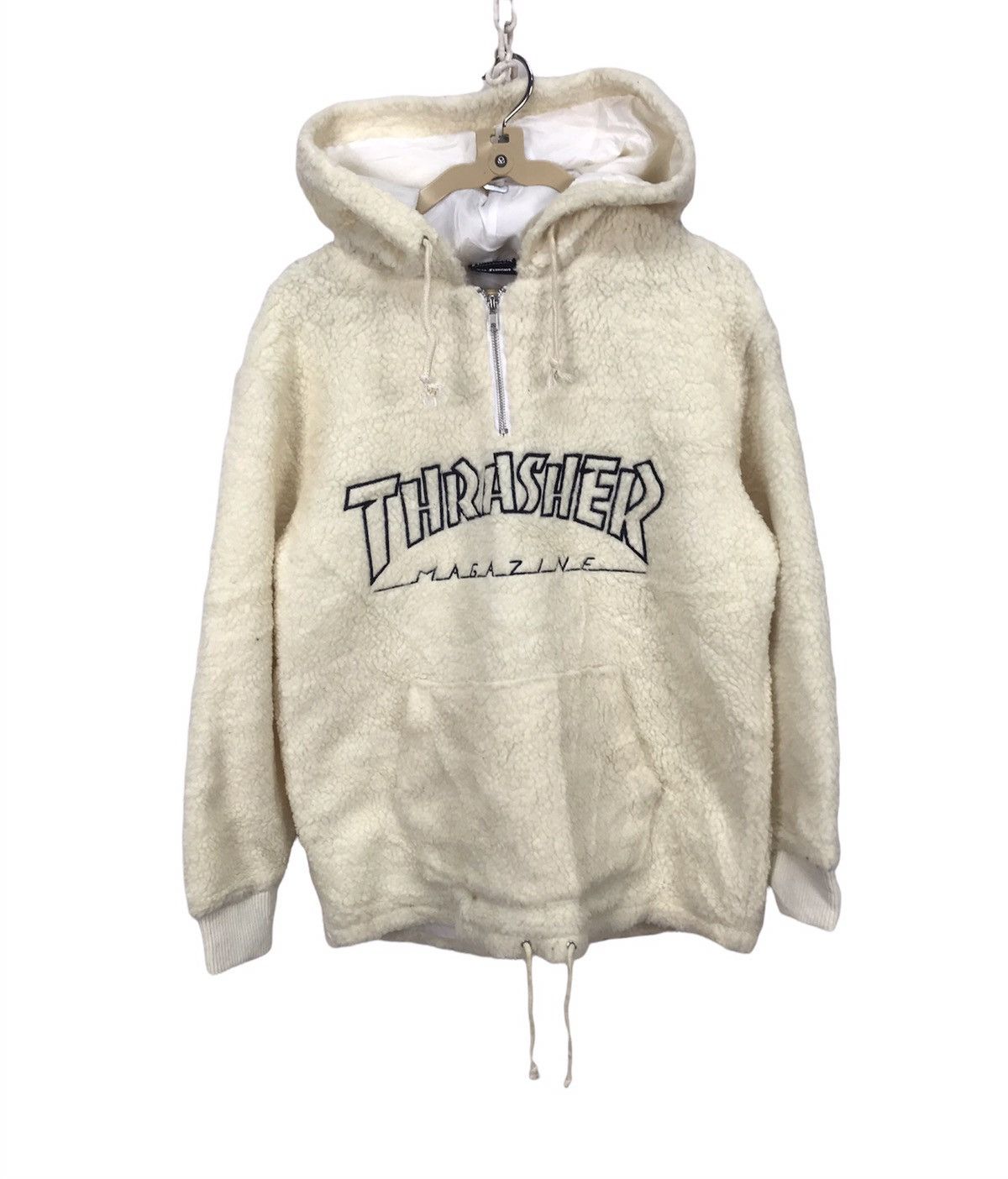 Thrasher Thrasher spellout deep pile fleece hoodie half zipper Size US M / EU 48-50 / 2 - 1 Thumbnail