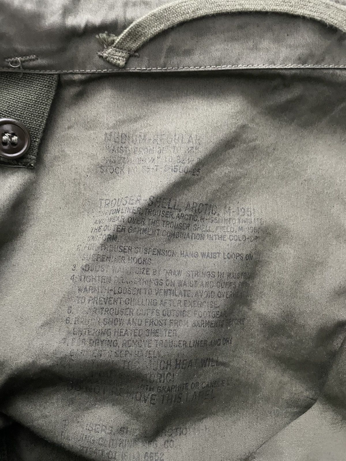 Vintage Vintage USGI Over Cargo Pants Cold Weather Parachute Olive Size US 32 / EU 48 - 4 Thumbnail