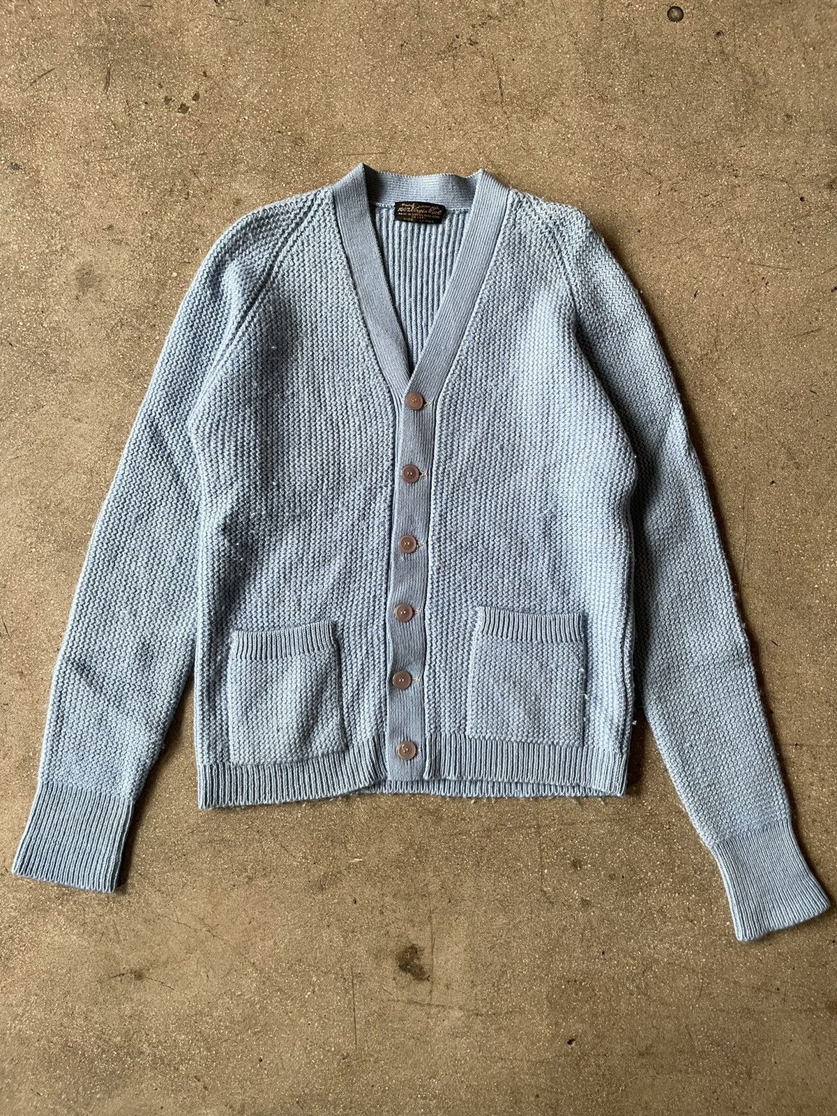 STILL BY HAND Vintage Wool Hand Loomed Cardigan Size US L / EU 52-54 / 3 - 1 Thumbnail