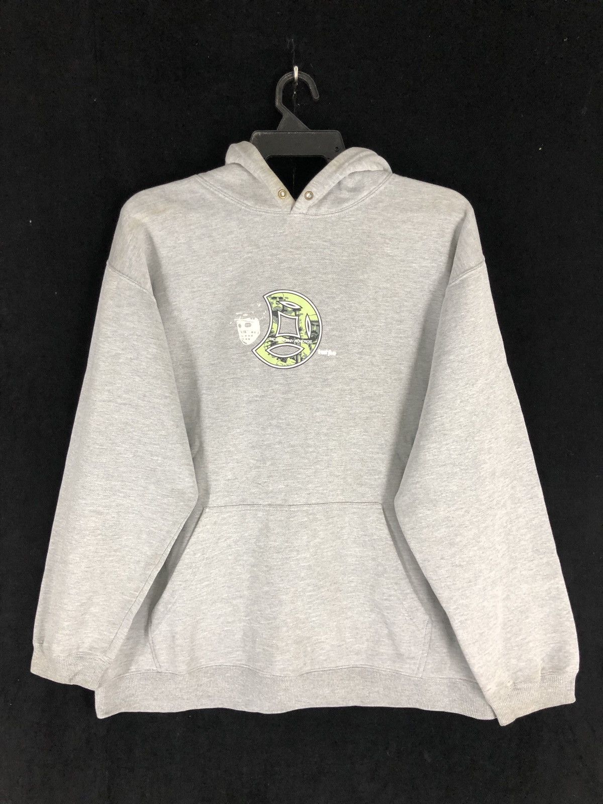 image of Freshjive The Seditionary Movement Hoodie Sweatshir in Grey, Men's (Size Large)