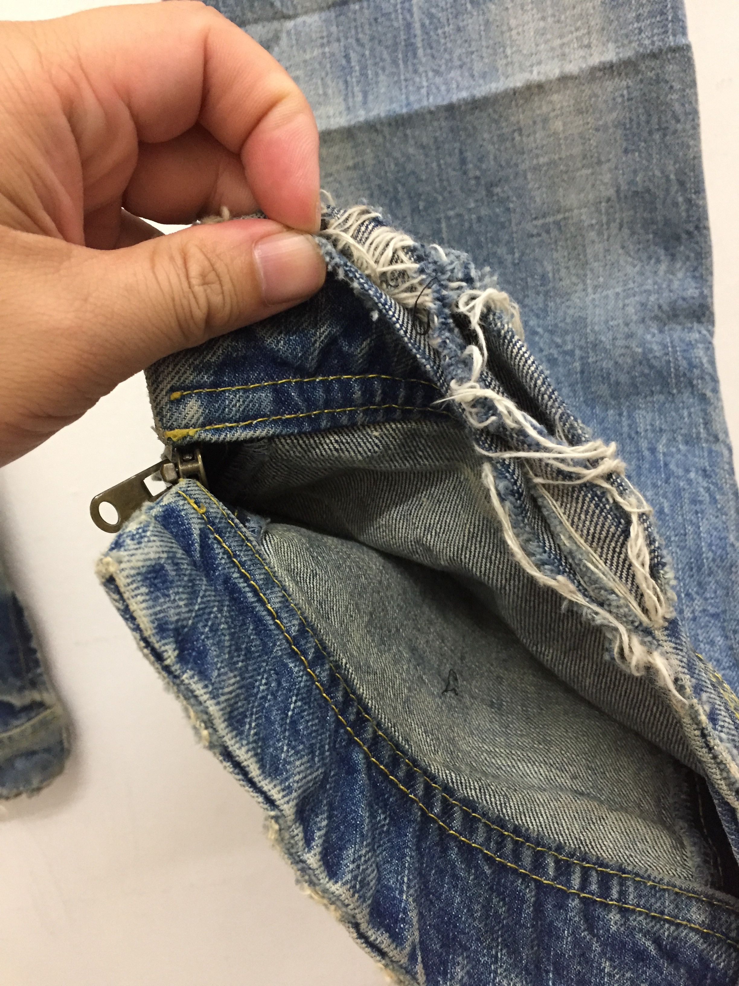 Japanese Brand Japanese hypebeast Brand Jama RICO distressed Ankle Zipper Size US 33 - 12 Thumbnail