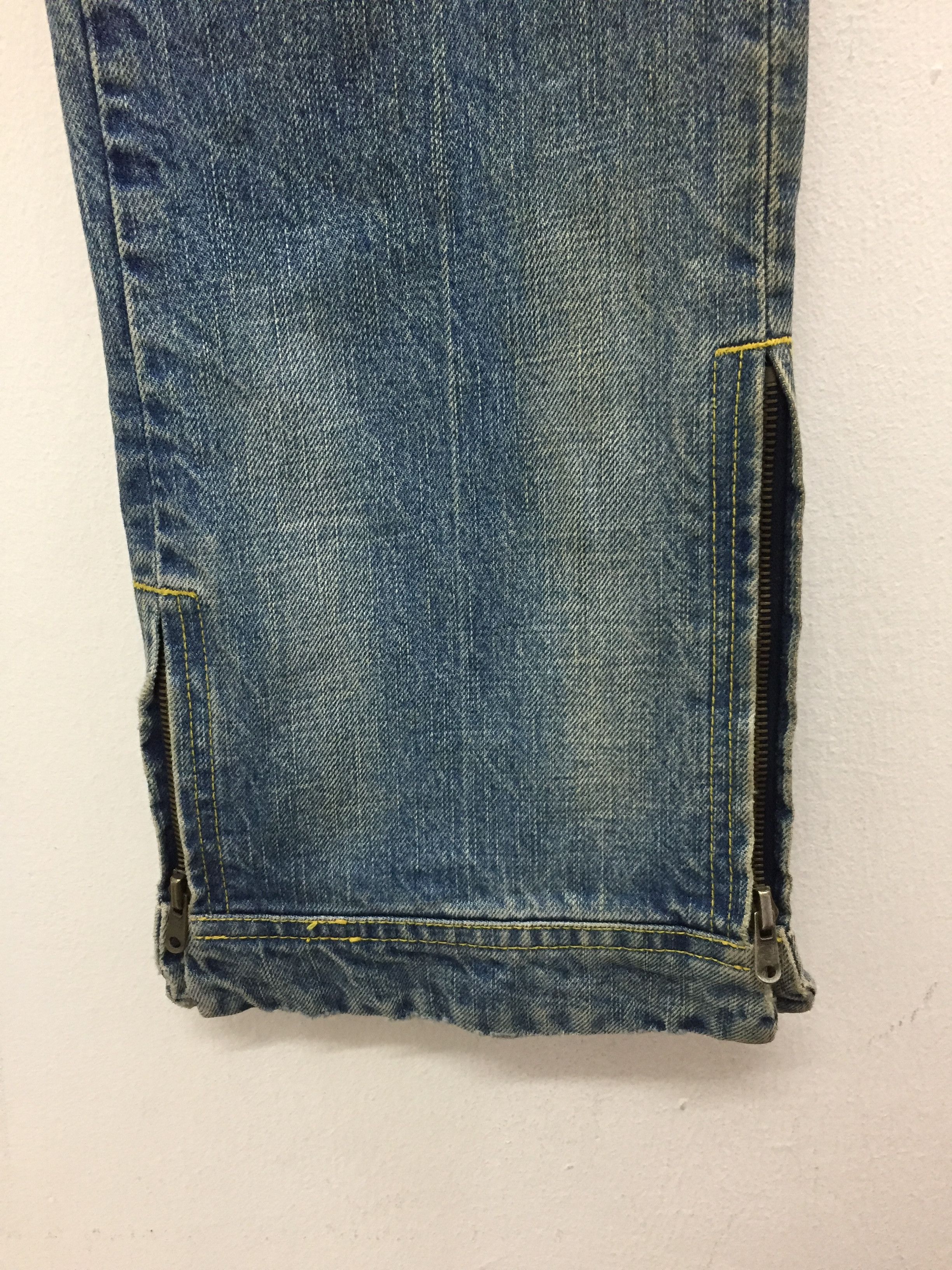 Japanese Brand Japanese hypebeast Brand Jama RICO distressed Ankle Zipper Size US 33 - 6 Thumbnail