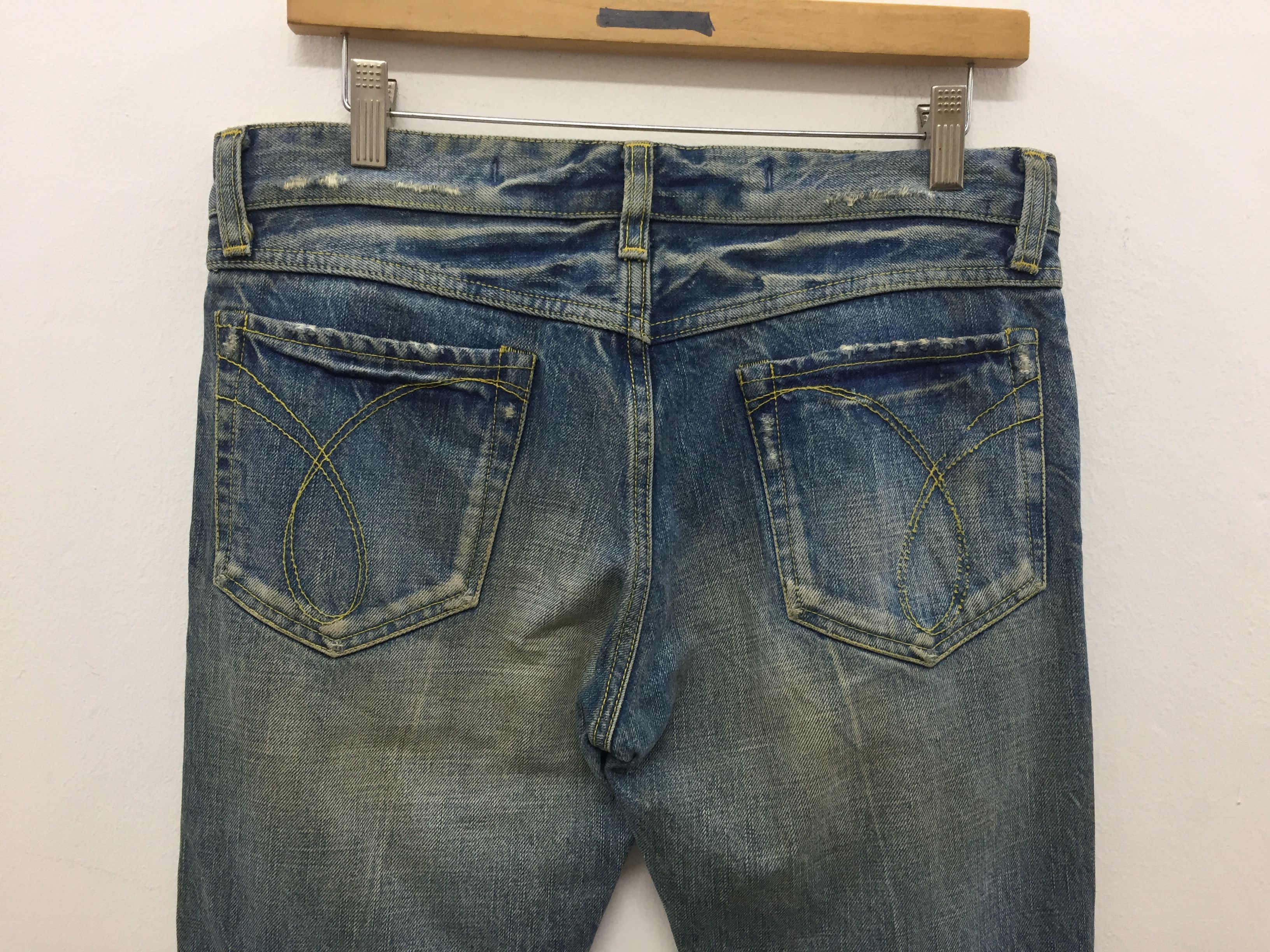 Japanese Brand Japanese hypebeast Brand Jama RICO distressed Ankle Zipper Size US 33 - 10 Thumbnail