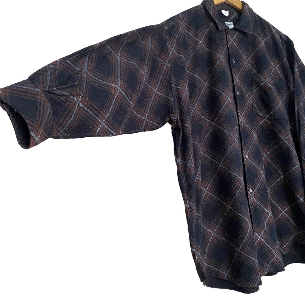 Comme des Garcons Vintage Robe De Chambre Comme Des Garcons Flannel Oversize Size US XL / EU 56 / 4 - 4 Thumbnail
