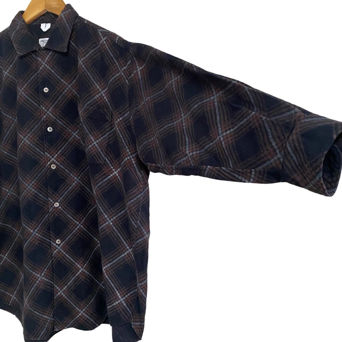 Comme des Garcons Vintage Robe De Chambre Comme Des Garcons Flannel Oversize Size US XL / EU 56 / 4 - 5 Thumbnail