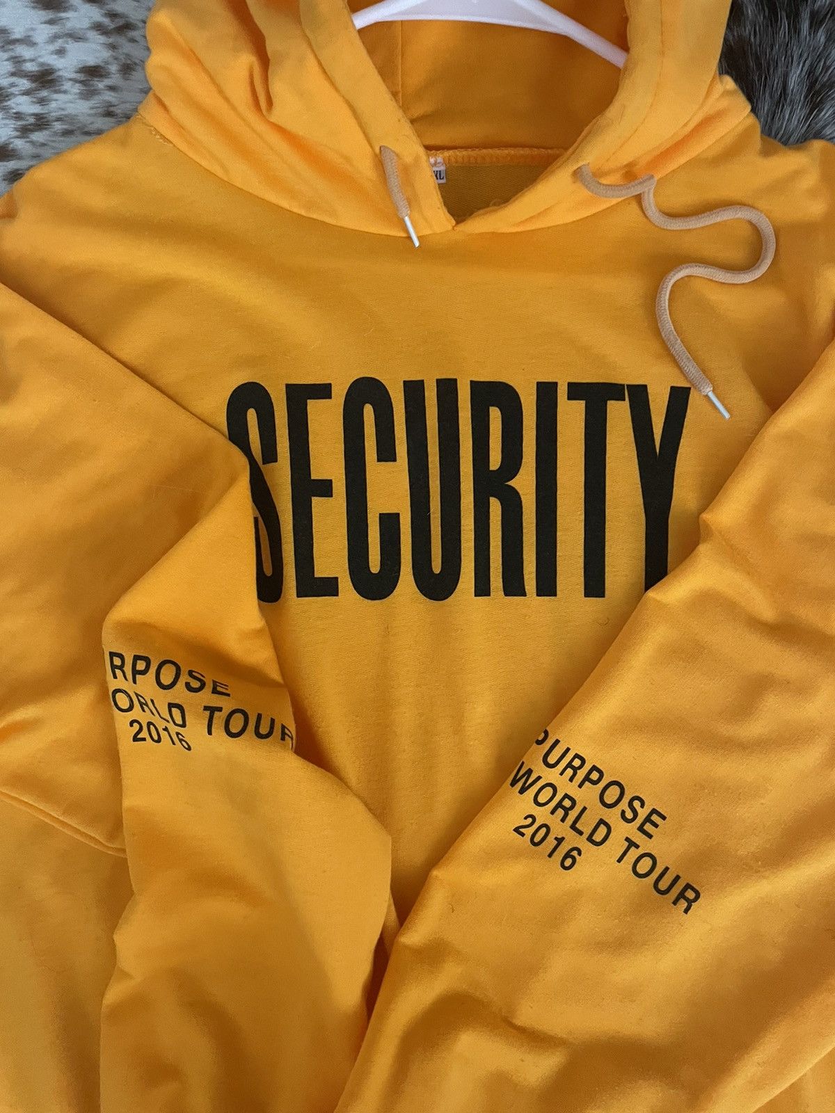 Purpose Tour Security Hoodie Grailed