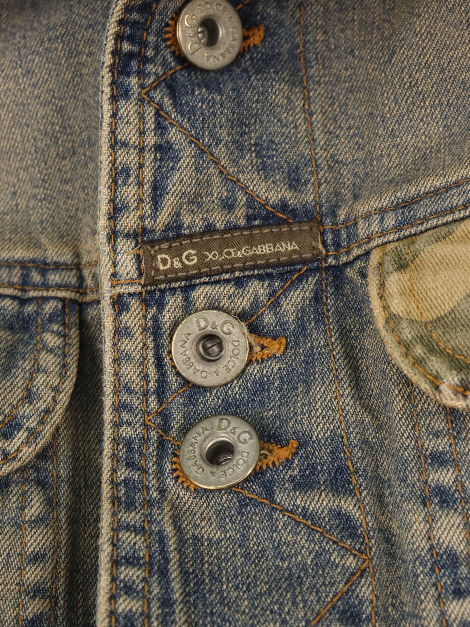 Dolce & Gabbana Dolce & Gabbana Women's Army Camo Denim Jeans Faded Style Size XS / US 0-2 / IT 36-38 - 15 Thumbnail