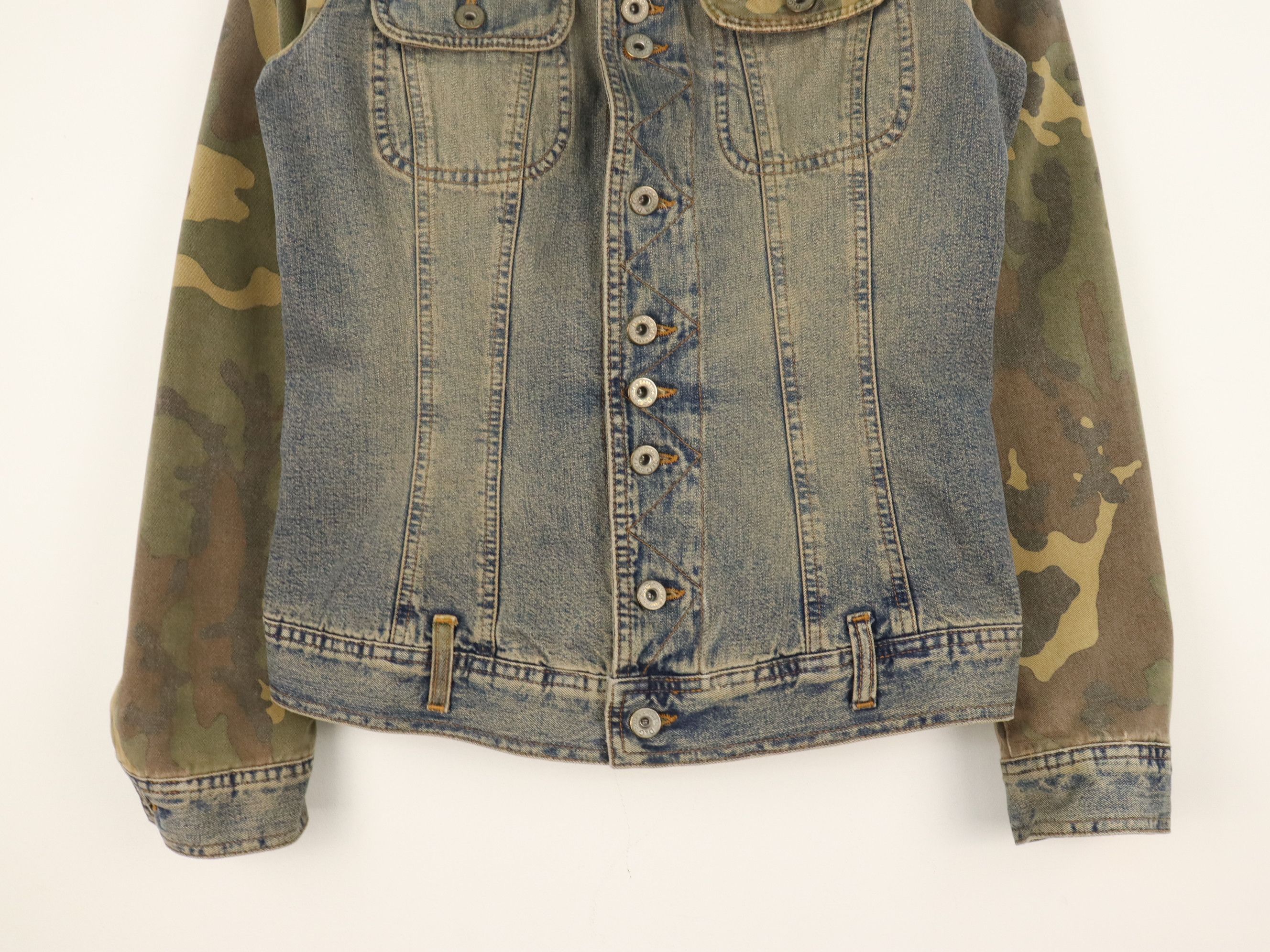 Dolce & Gabbana Dolce & Gabbana Women's Army Camo Denim Jeans Faded Style Size XS / US 0-2 / IT 36-38 - 10 Thumbnail