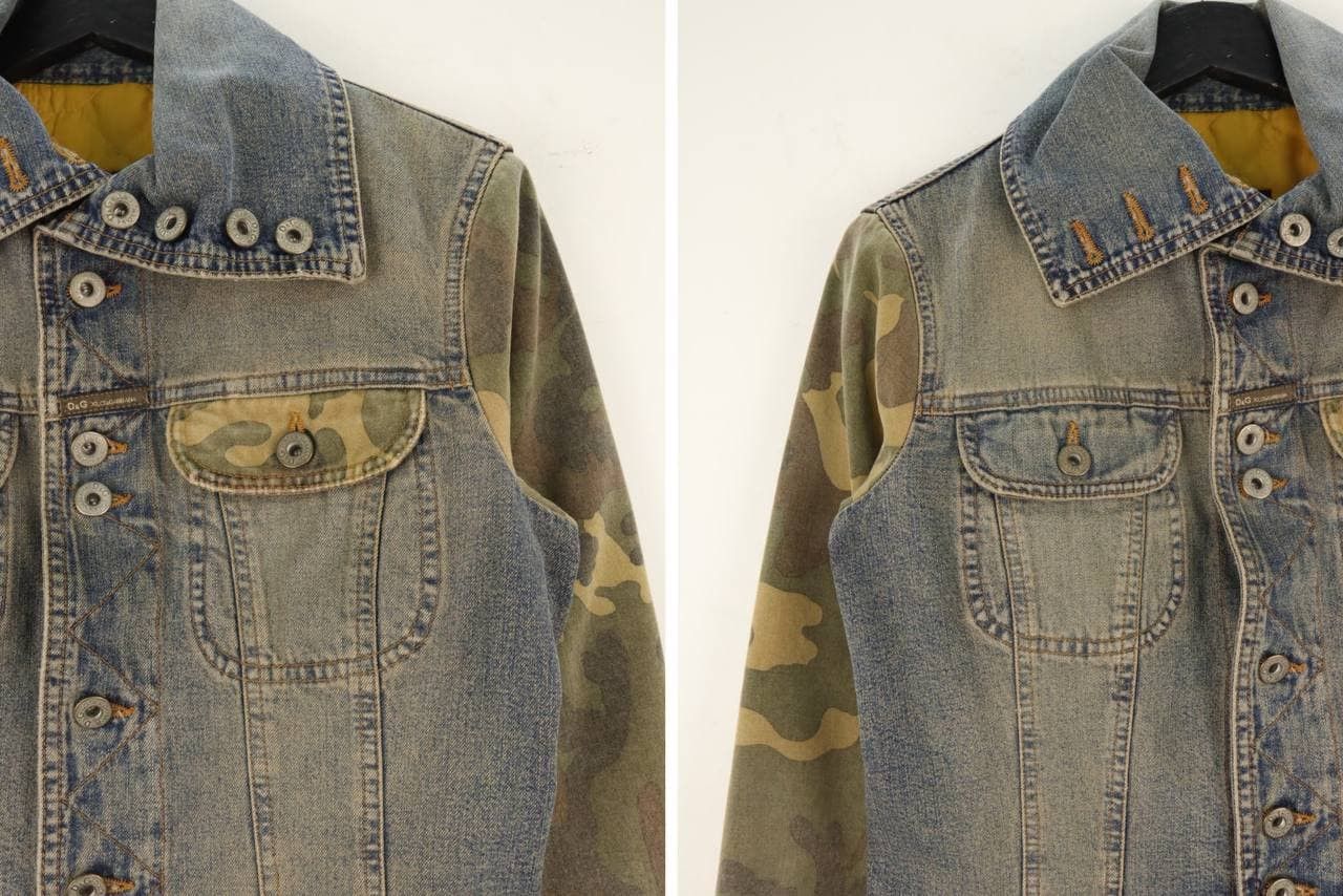 Dolce & Gabbana Dolce & Gabbana Women's Army Camo Denim Jeans Faded Style Size XS / US 0-2 / IT 36-38 - 16 Thumbnail
