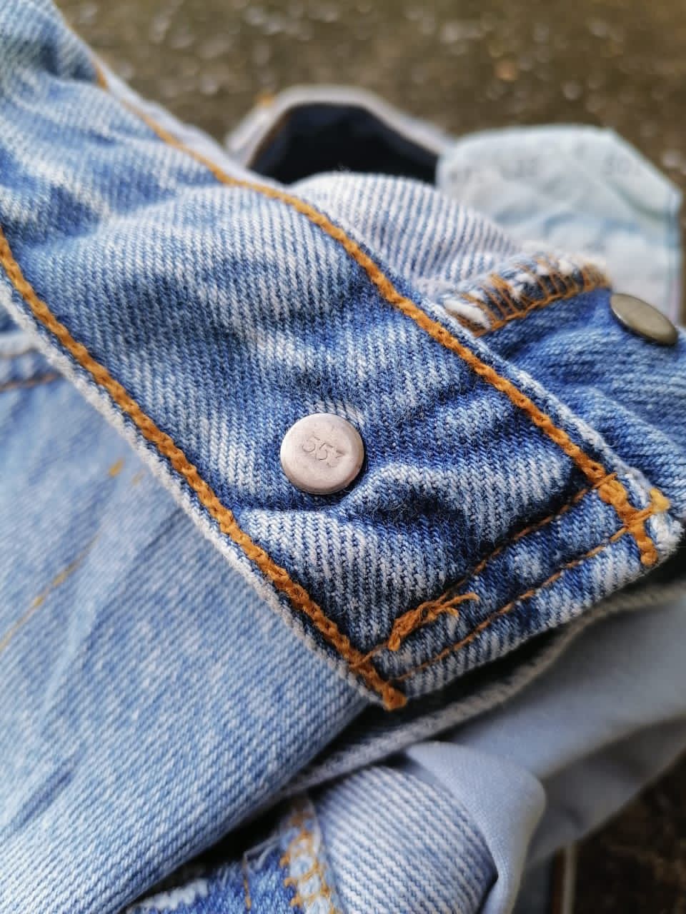 Levi's × Levi's Vintage Clothing Levi's Strauss 501 Fly Button Paint Distressed Denim Jeans Size US 31 - 5 Thumbnail