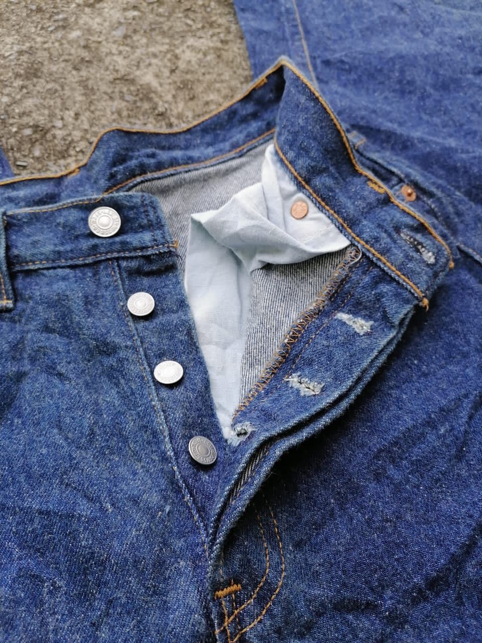 Levi's × Levi's Vintage Clothing Levi's Strauss 501 Fly Button Nice Design Denim Jeans Size US 28 / EU 44 - 2 Thumbnail