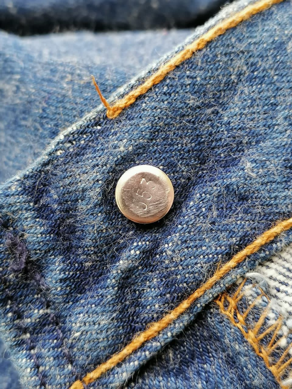 Levi's × Levi's Vintage Clothing Levi's Strauss 501 Fly Button Nice Design Denim Jeans Size US 28 / EU 44 - 9 Thumbnail