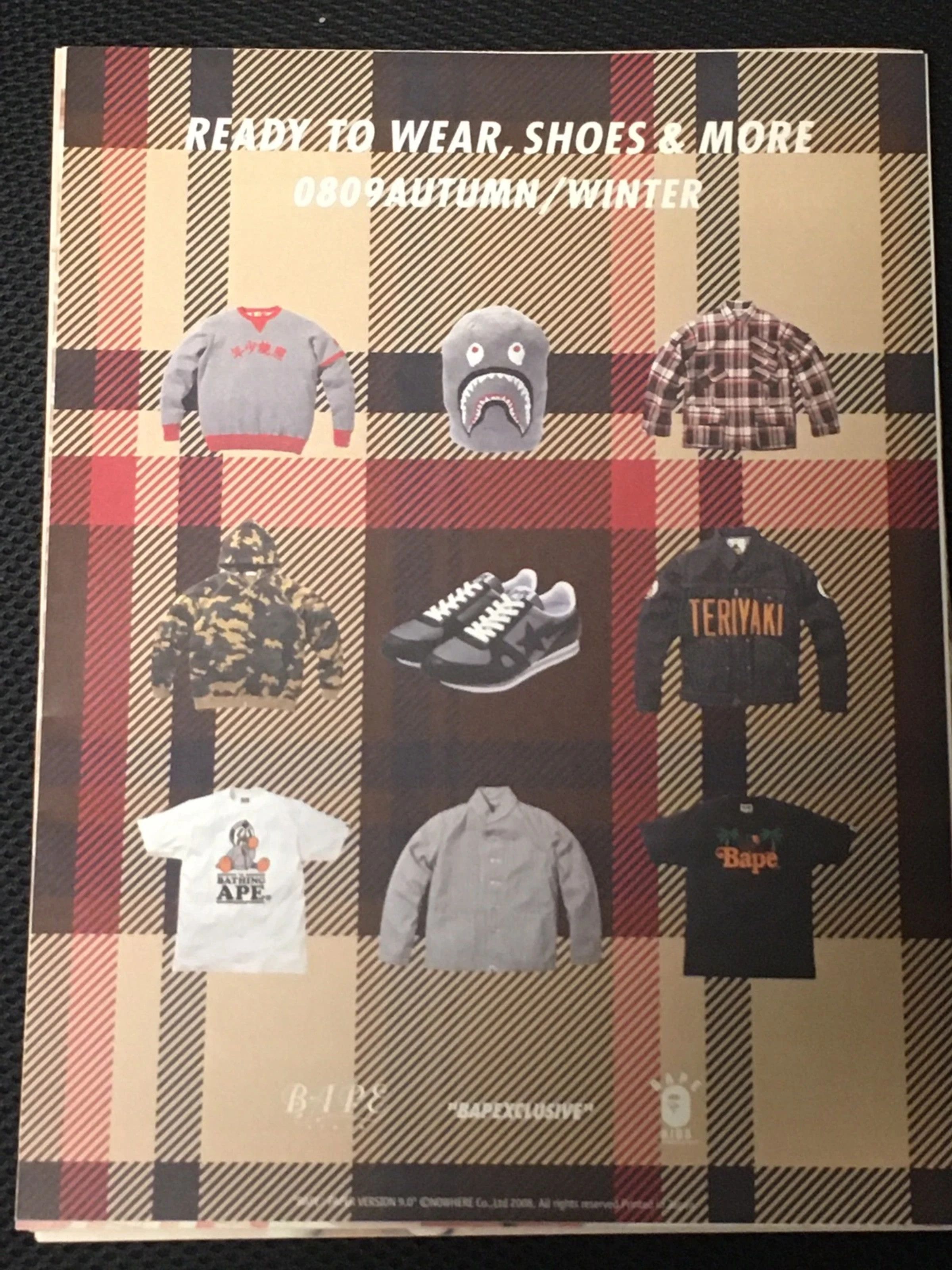 Bape BAPE Poster Logo Check Plaid Girl A Bathing Ape Size ONE SIZE - 11 Thumbnail