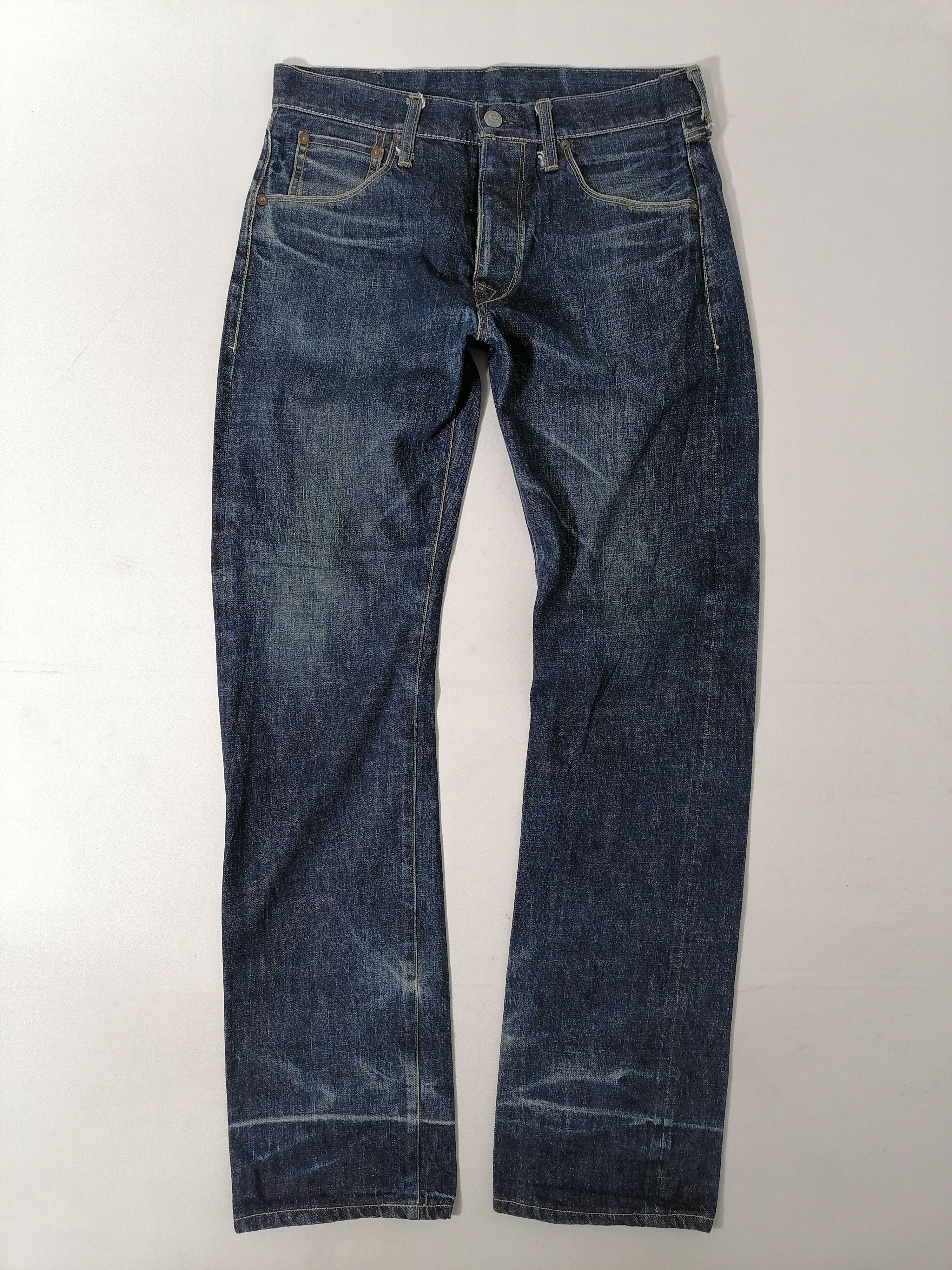 Japanese Brand Lost Control Selvedge Fly Button Denim Jeans Size US 32 / EU 48 - 2 Thumbnail