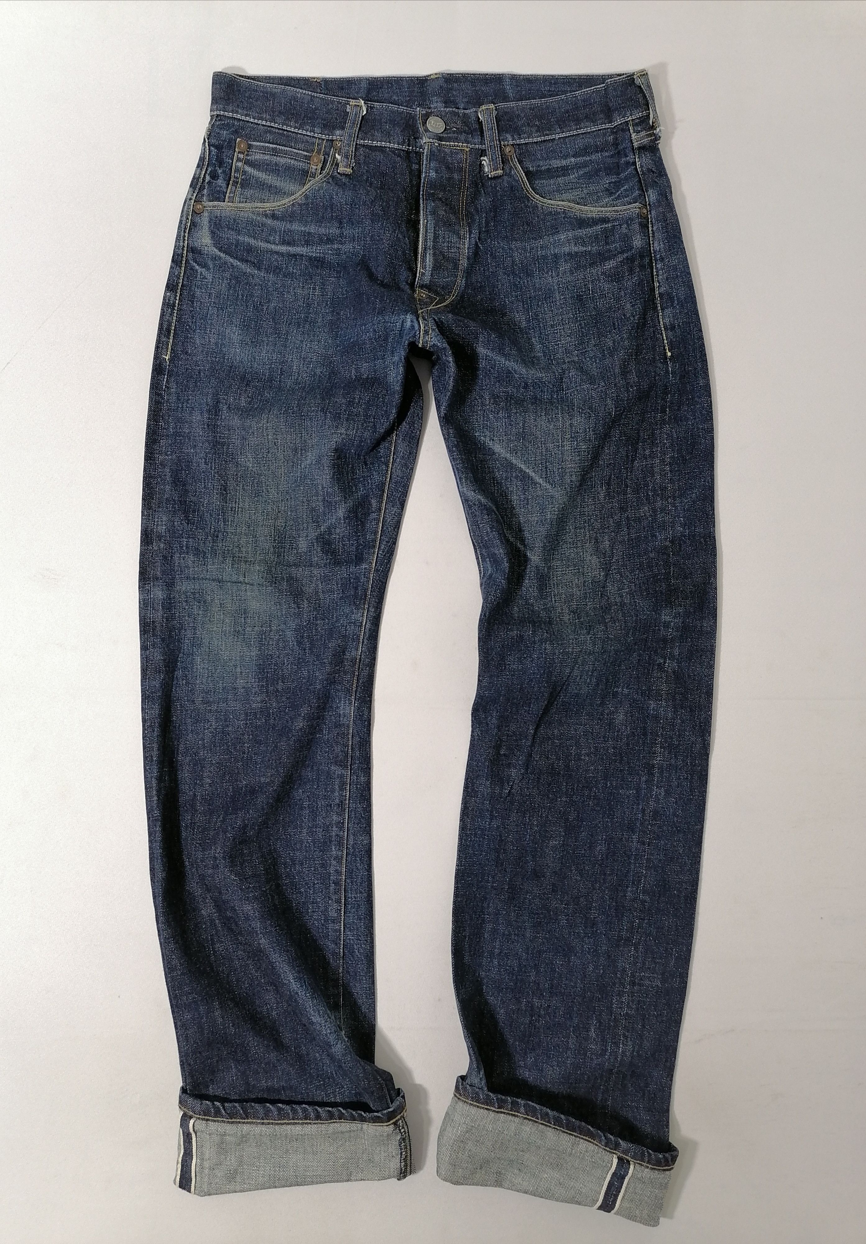 Japanese Brand Lost Control Selvedge Fly Button Denim Jeans Size US 32 / EU 48 - 1 Thumbnail
