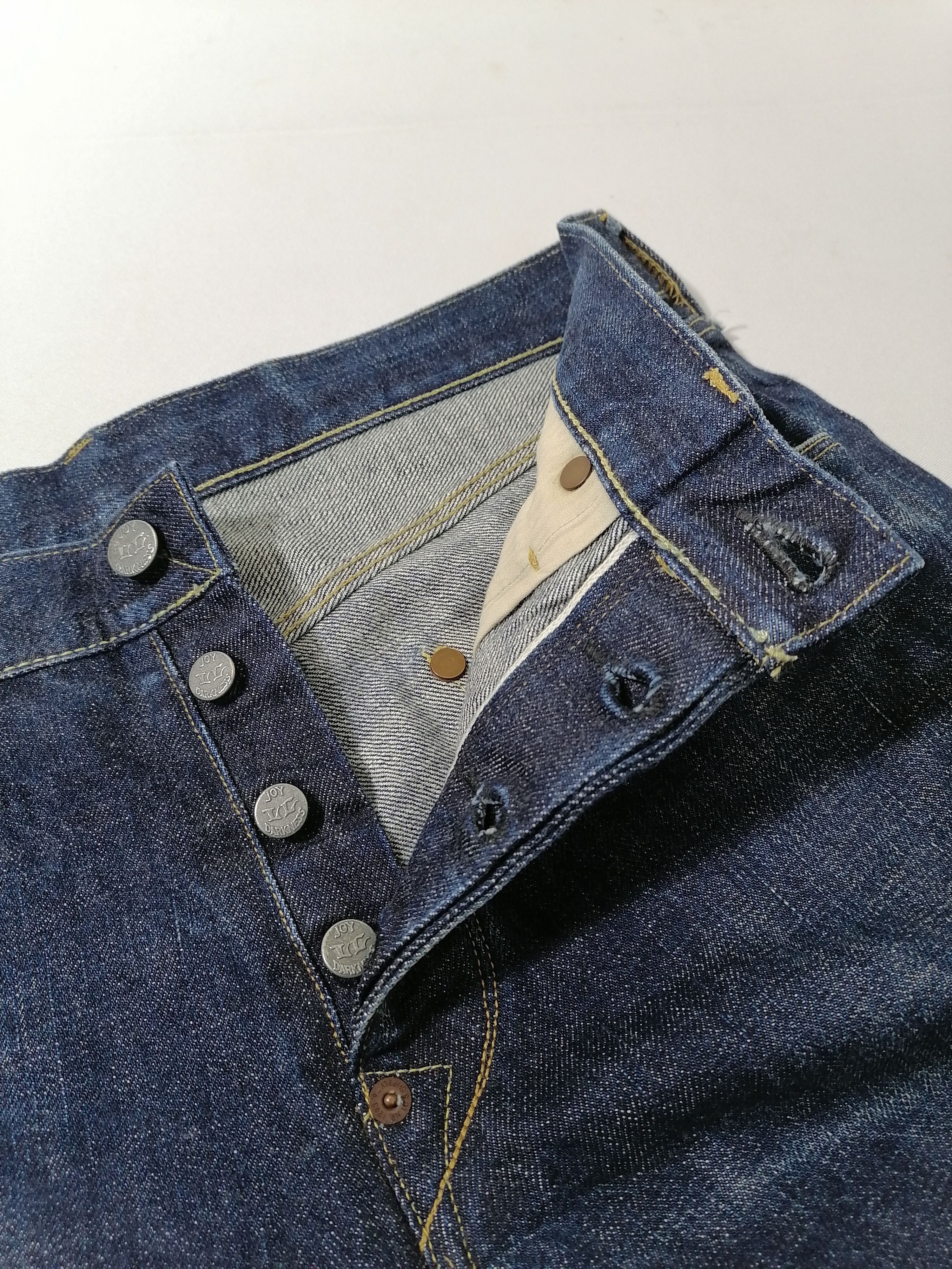 Japanese Brand Lost Control Selvedge Fly Button Denim Jeans Size US 32 / EU 48 - 5 Thumbnail