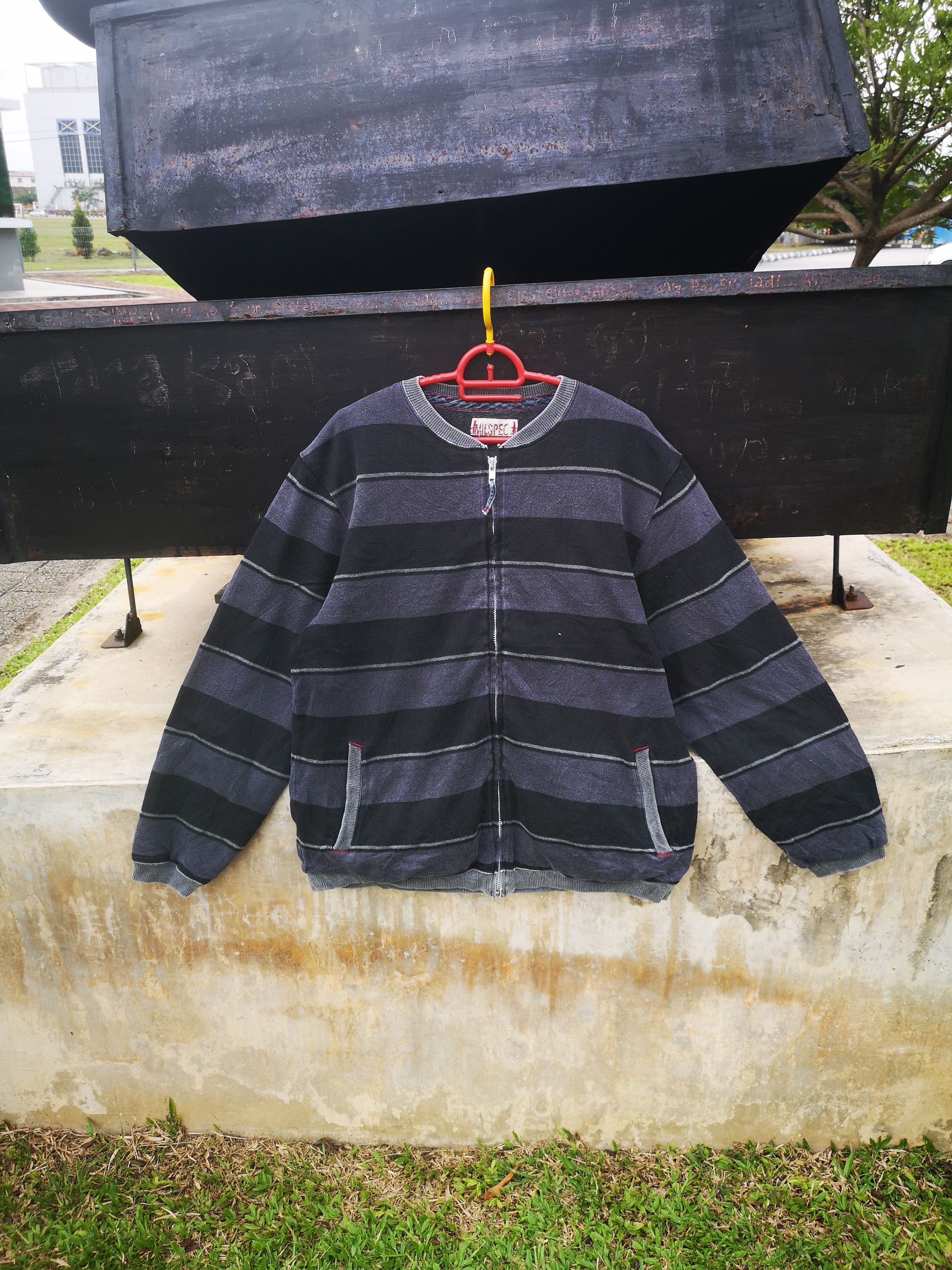 Japanese Brand × Vintage Vintage Milspec striped Sweater Size US M / EU 48-50 / 2 - 1 Thumbnail
