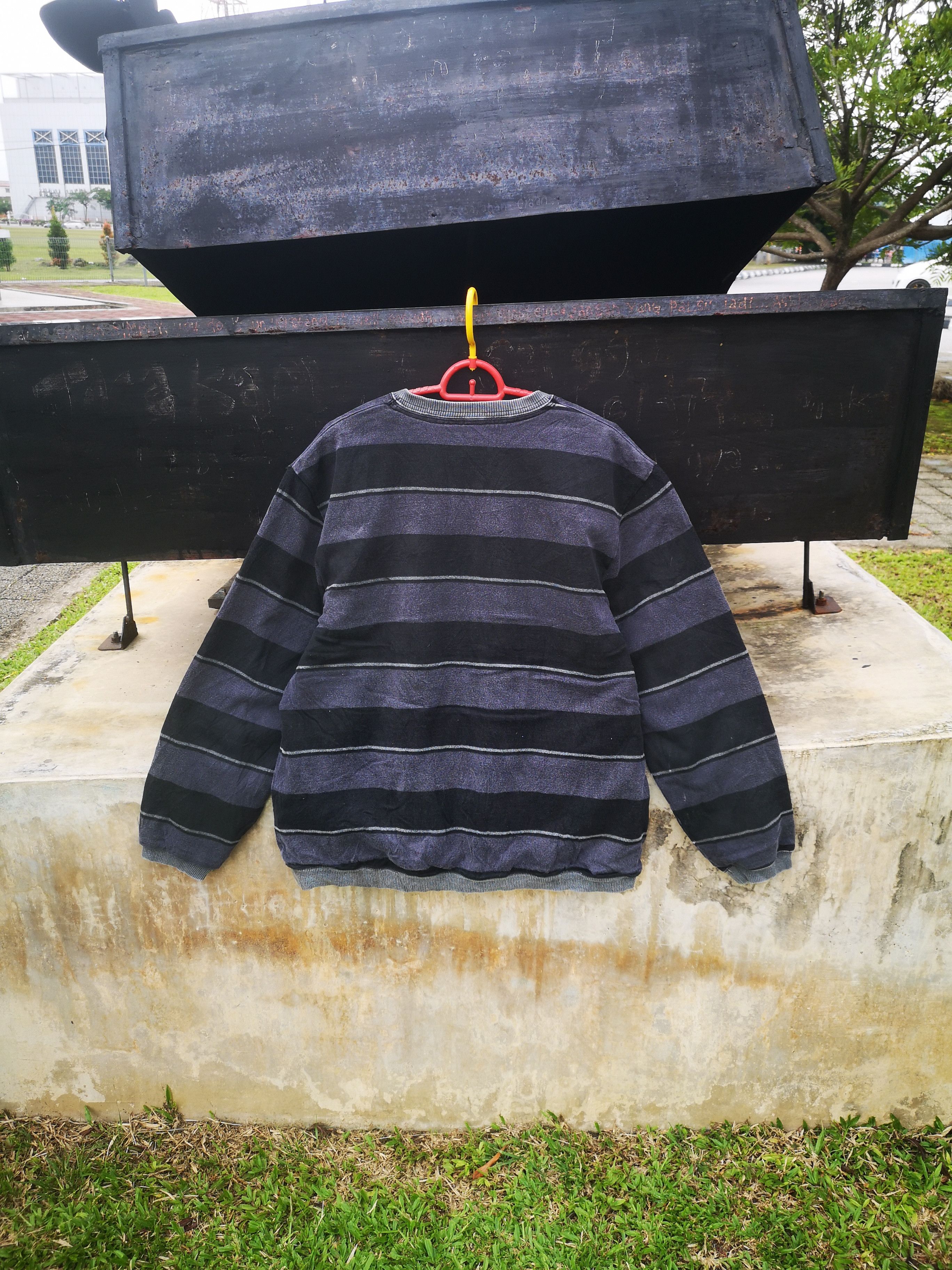 Japanese Brand × Vintage Vintage Milspec striped Sweater Size US M / EU 48-50 / 2 - 2 Thumbnail