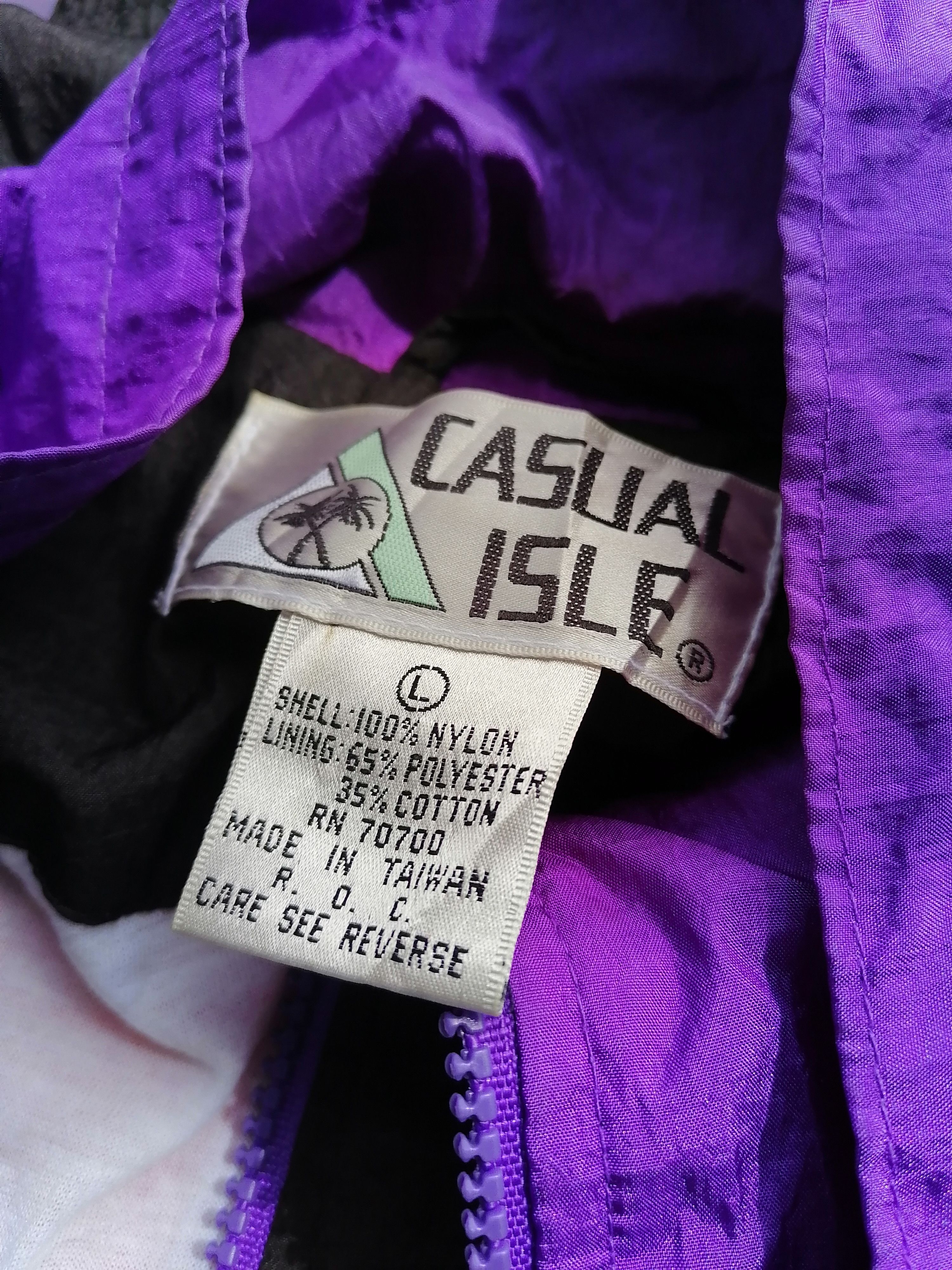 Other × Vintage Casual Isle Colour Block Jacket Size US L / EU 52-54 / 3 - 8 Thumbnail