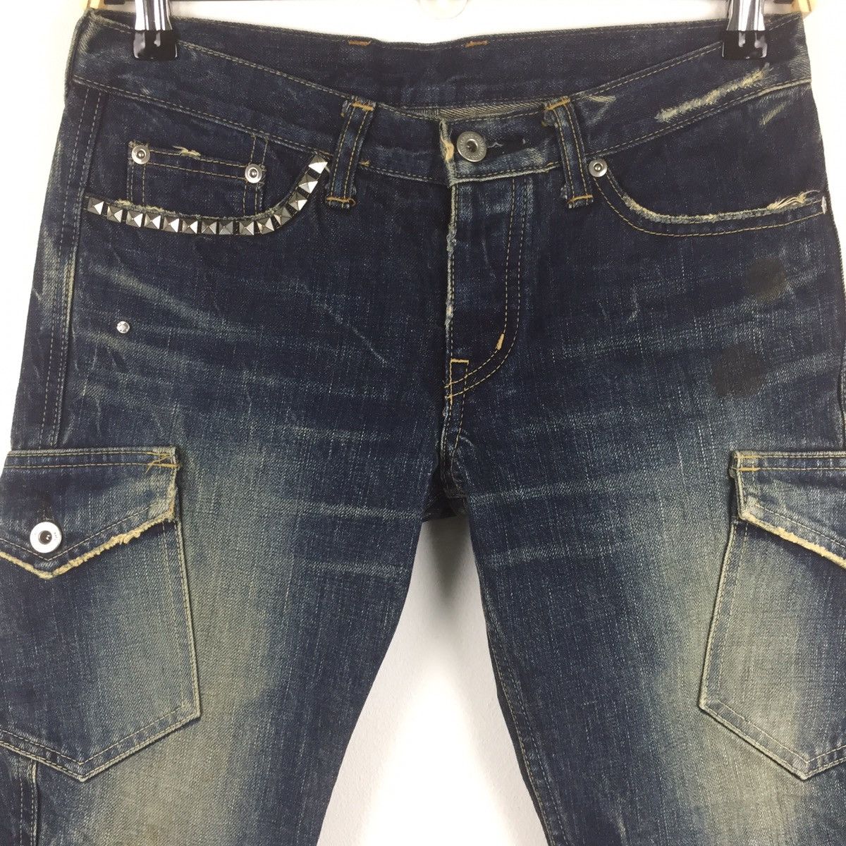 Hysteric Glamour × Japanese Brand Hysteric glamour jeans 3 quarters multiple pocket Size 29" - 2 Thumbnail