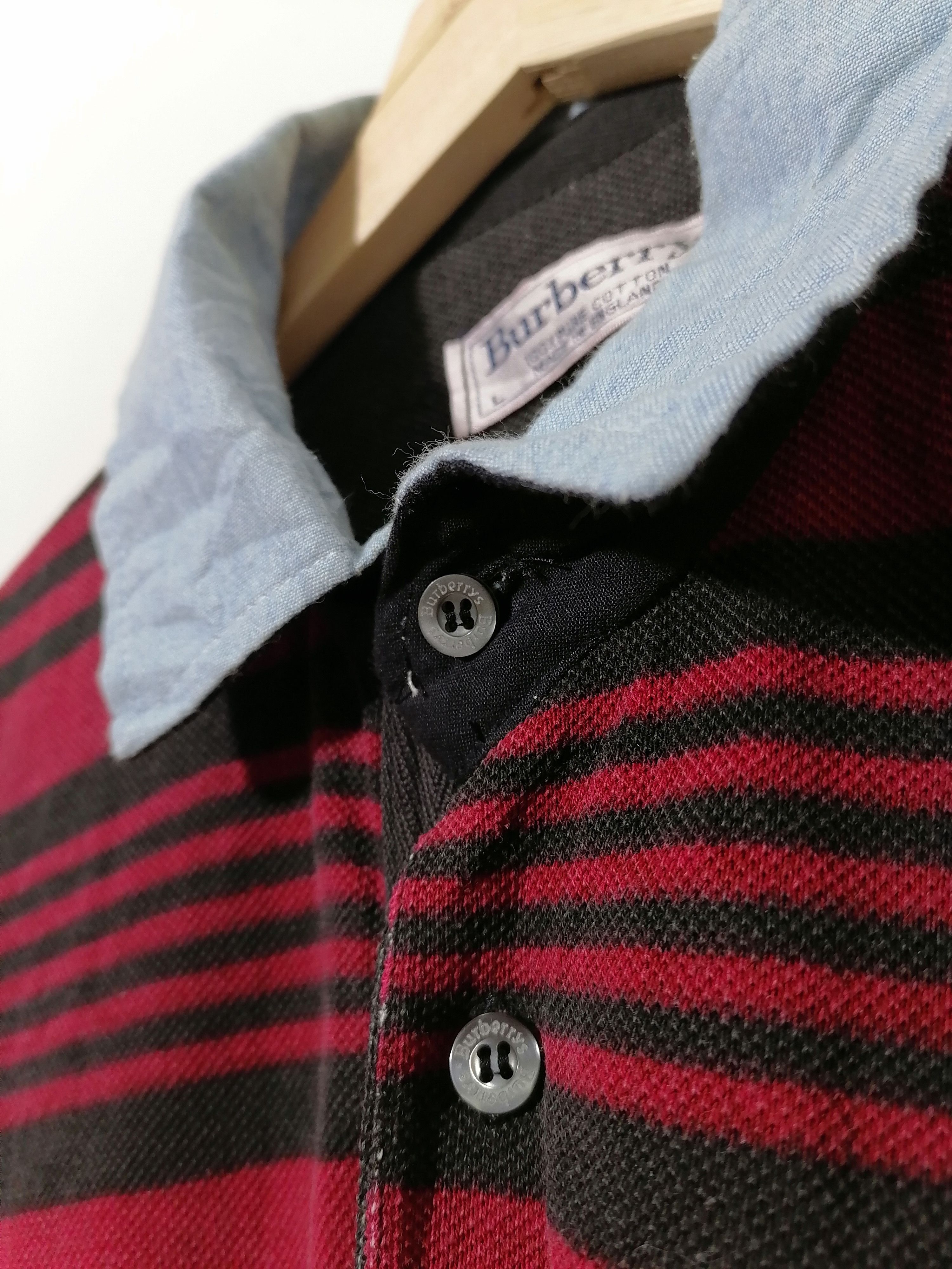 Burberry Burberry Stripes Polo Shirt Size US L / EU 52-54 / 3 - 3 Thumbnail