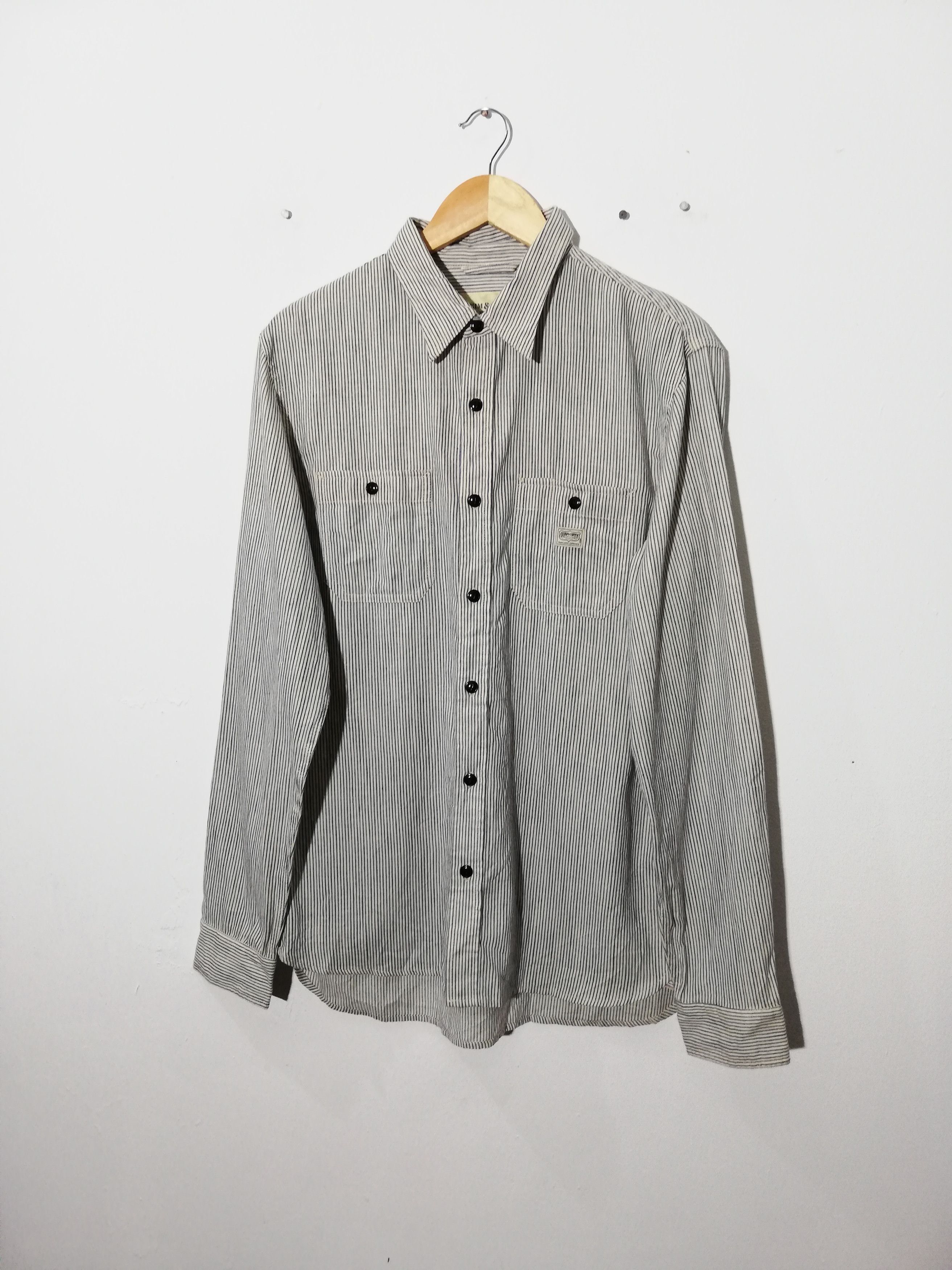 Denim & Supply Ralph Lauren × Ralph Lauren Vintage Denim Supply Ralph Lauren Hikcory Stripe Shirt Size US L / EU 52-54 / 3 - 1 Thumbnail