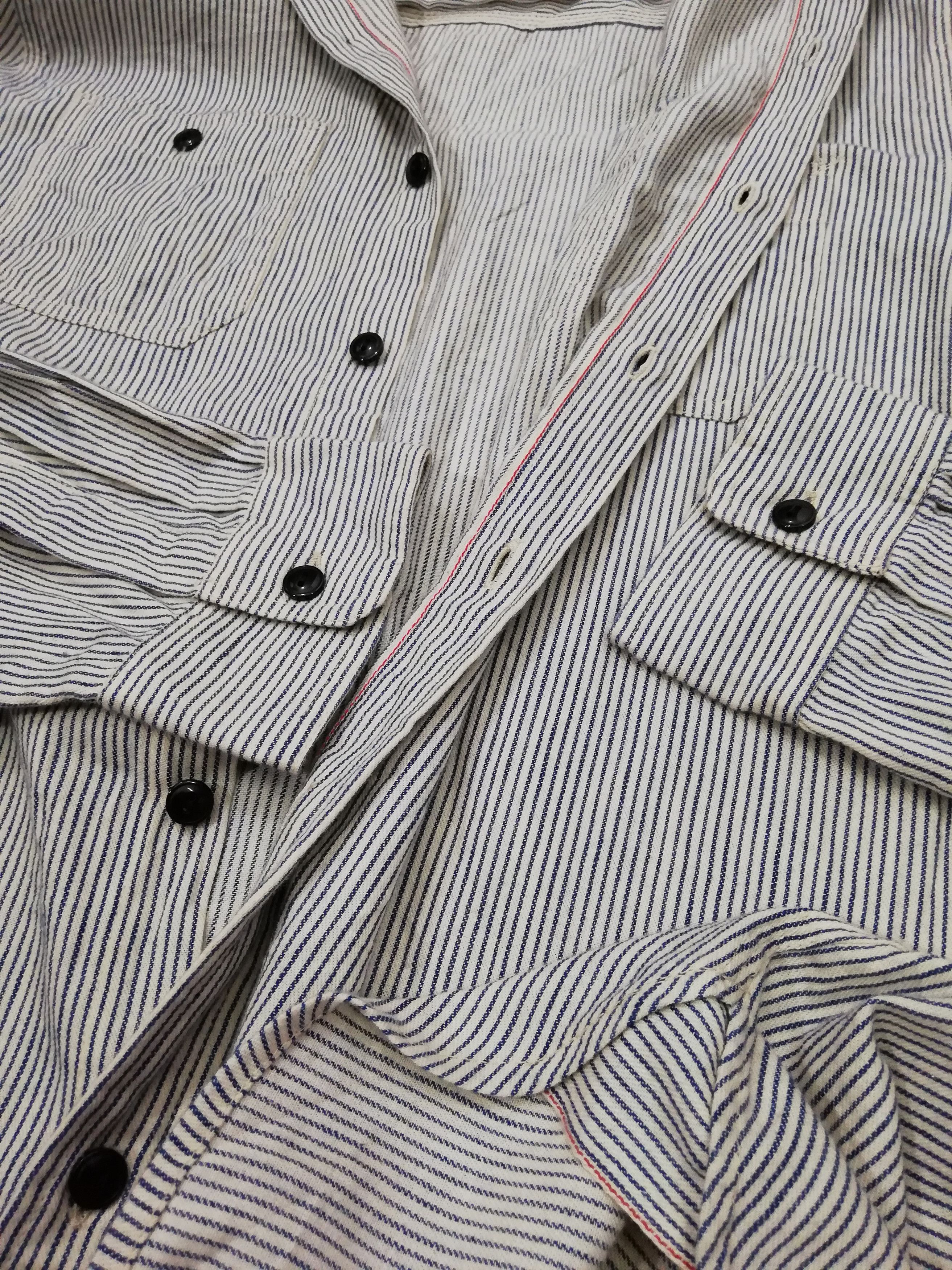 Denim & Supply Ralph Lauren × Ralph Lauren Vintage Denim Supply Ralph Lauren Hikcory Stripe Shirt Size US L / EU 52-54 / 3 - 5 Thumbnail