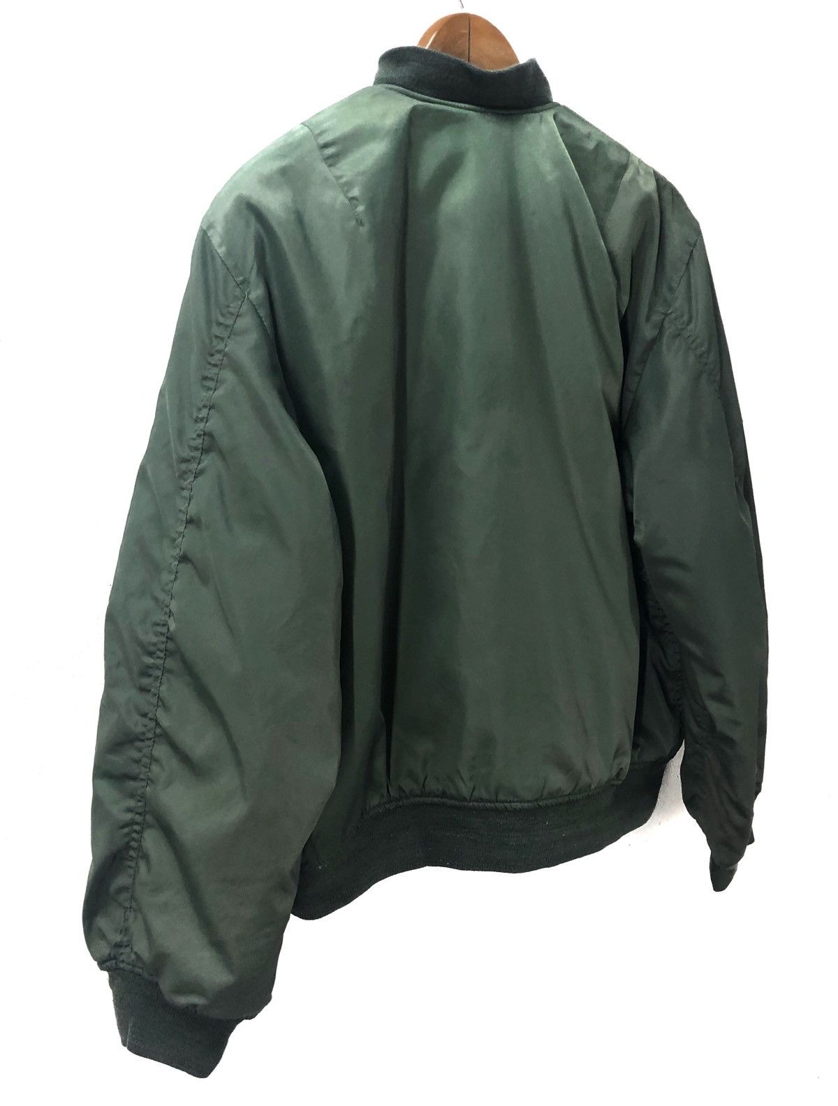 Japanese Brand Vintage Japanese MA-1 Bomber Jacket Olive Green with Size US L / EU 52-54 / 3 - 4 Thumbnail