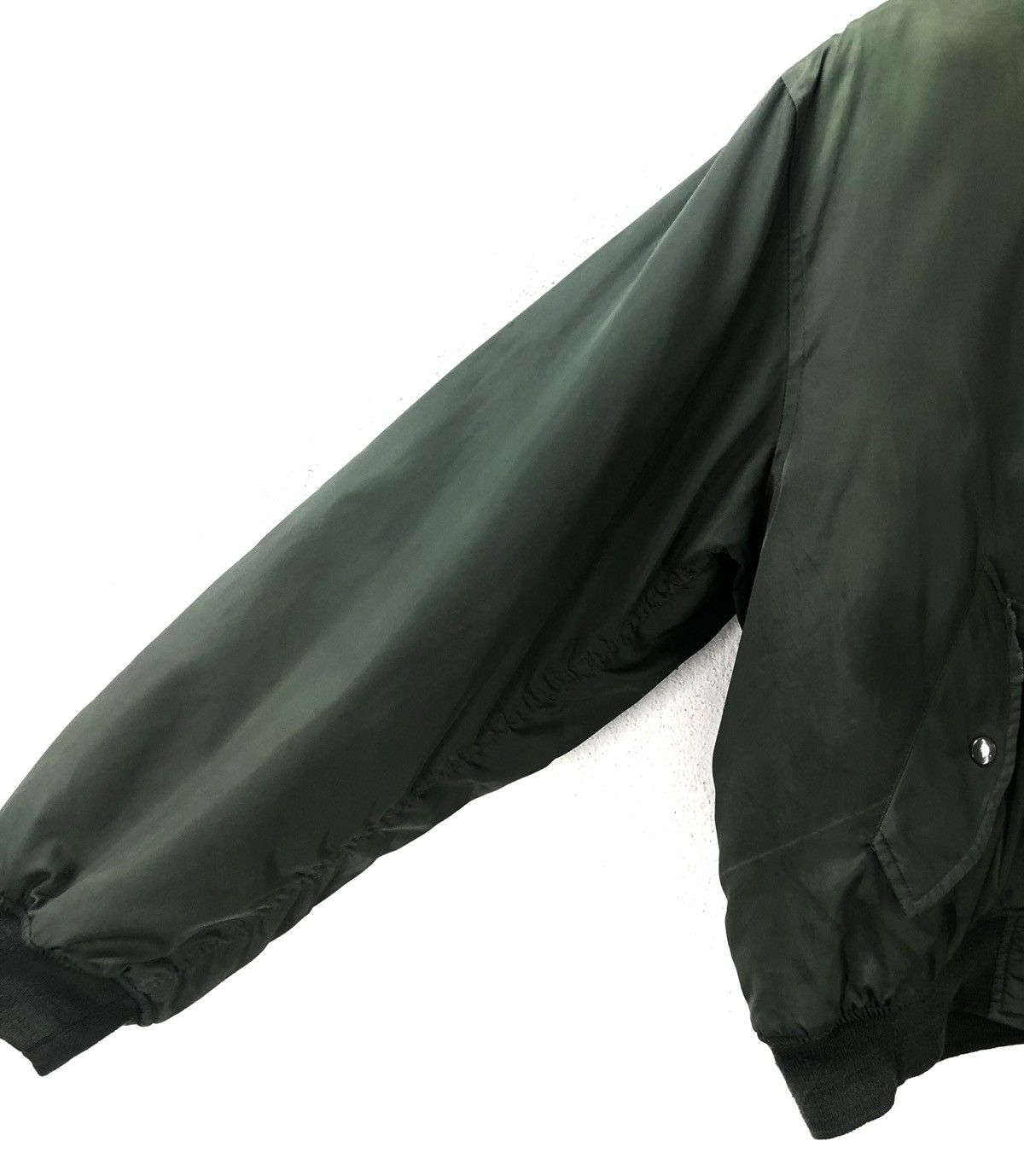 Japanese Brand Vintage Japanese MA-1 Bomber Jacket Olive Green with Size US L / EU 52-54 / 3 - 7 Thumbnail