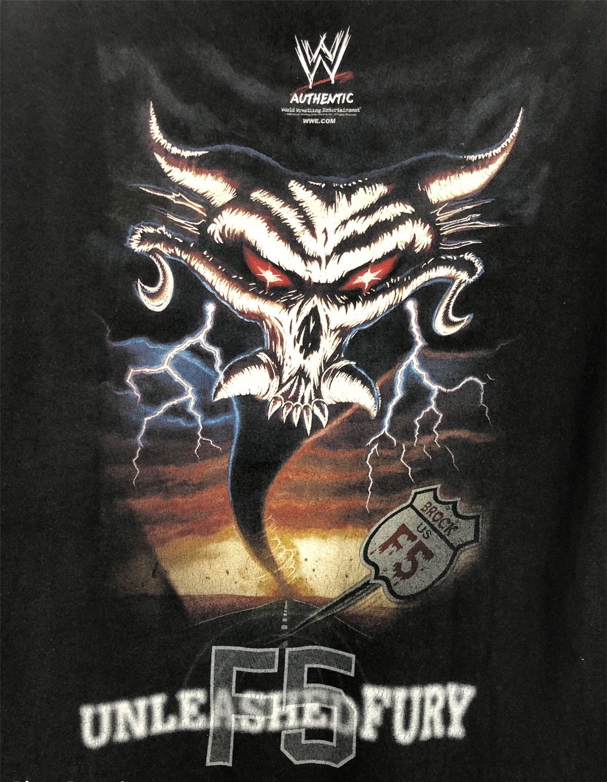 Vintage × WWE × WWF Vintage WWE “F5 Unleashed Fury” Brock Lesnar T-Shirt Size US L / EU 52-54 / 3 - 5 Thumbnail