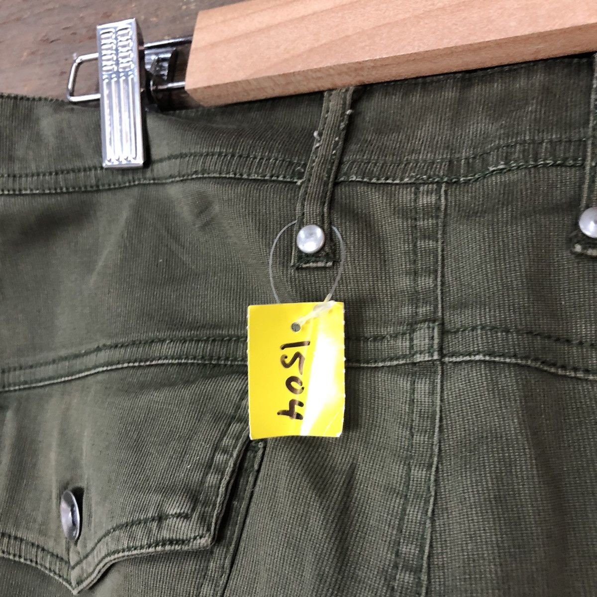 Japanese Brand DLL Dear Bros Green Cargo Multipocket Pants #1504 Size 30" / US 8 / IT 44 - 10 Thumbnail