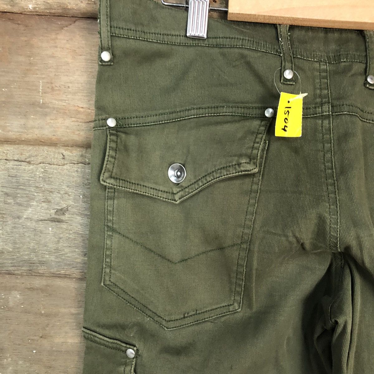Japanese Brand DLL Dear Bros Green Cargo Multipocket Pants #1504 Size 30" / US 8 / IT 44 - 14 Thumbnail