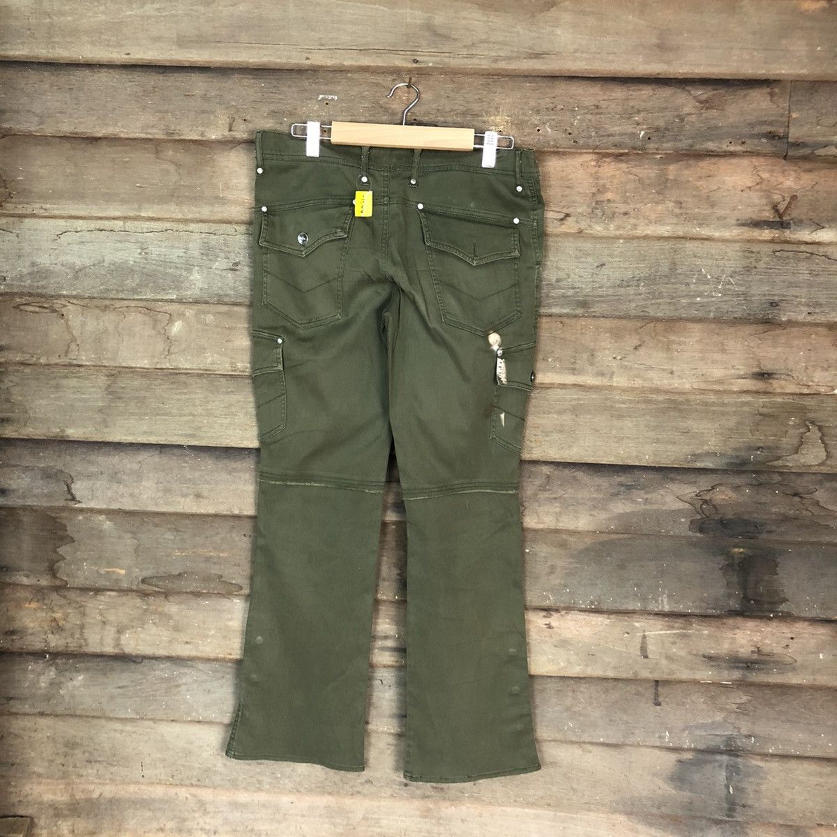 Japanese Brand DLL Dear Bros Green Cargo Multipocket Pants #1504 Size 30" / US 8 / IT 44 - 11 Thumbnail
