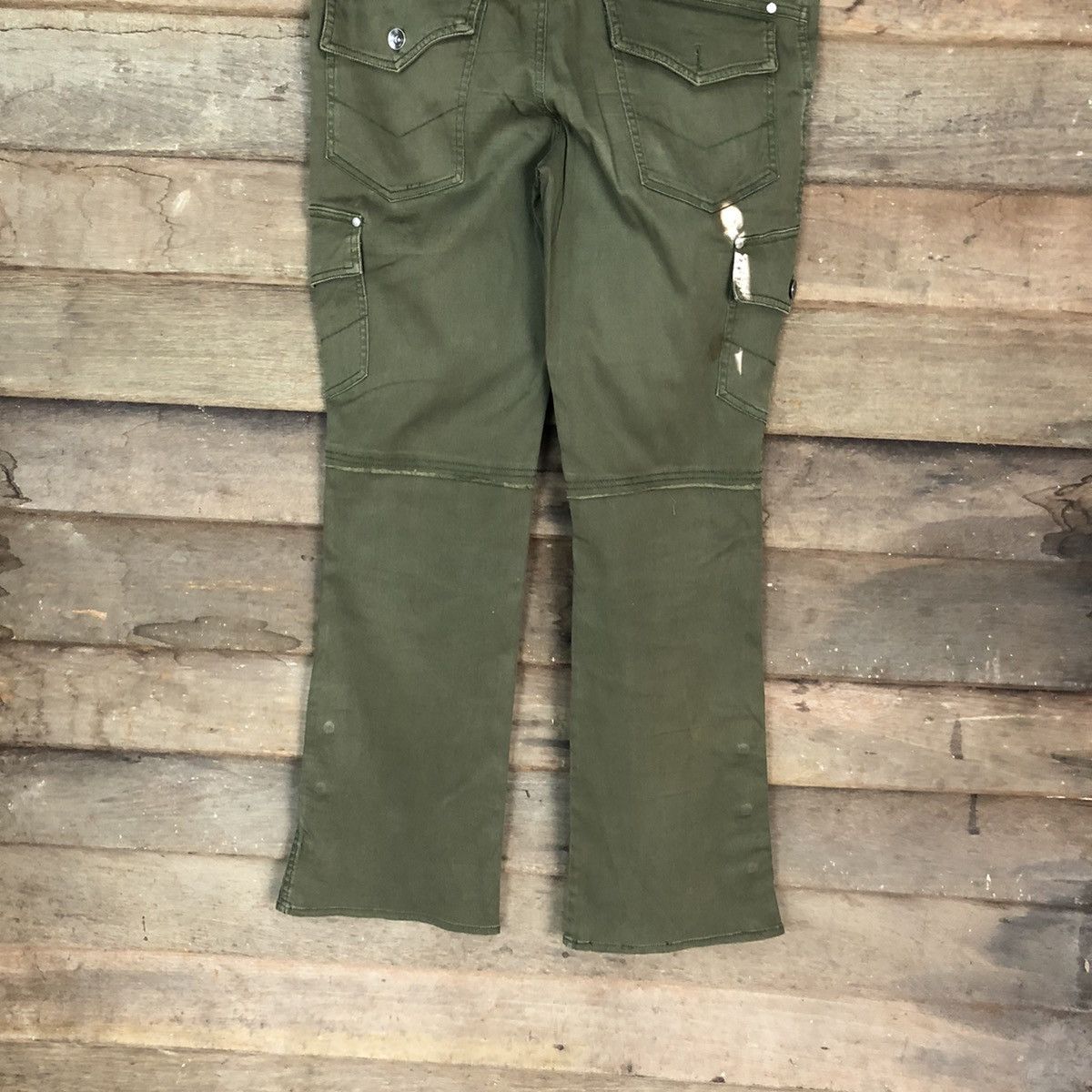 Japanese Brand DLL Dear Bros Green Cargo Multipocket Pants #1504 Size 30" / US 8 / IT 44 - 13 Thumbnail