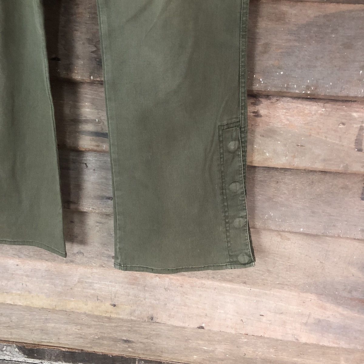 Japanese Brand DLL Dear Bros Green Cargo Multipocket Pants #1504 Size 30" / US 8 / IT 44 - 7 Thumbnail