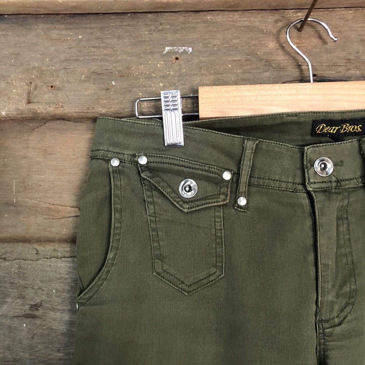 Japanese Brand DLL Dear Bros Green Cargo Multipocket Pants #1504 Size 30" / US 8 / IT 44 - 8 Thumbnail