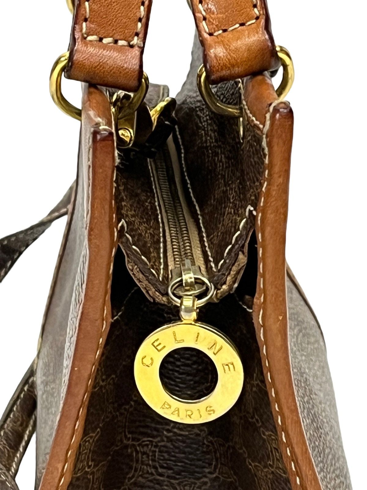 Celine 🔥VINTAGE CELINE Monogram Cuteness Leather Mini Bag Size ONE SIZE - 11 Thumbnail